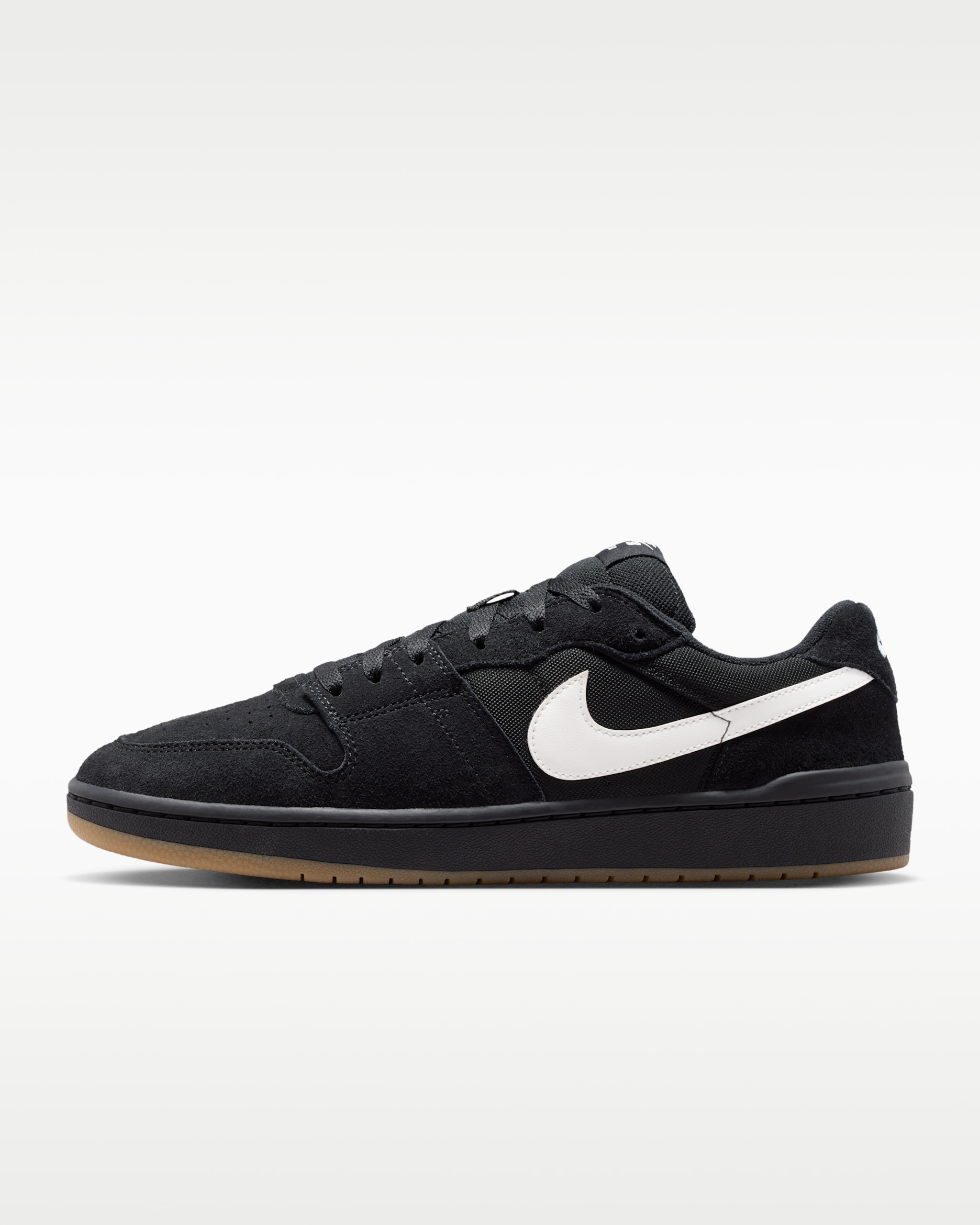 Nike SB Code 58 Skate Shoes - Black/Black/Gum Light Brown/Summit White