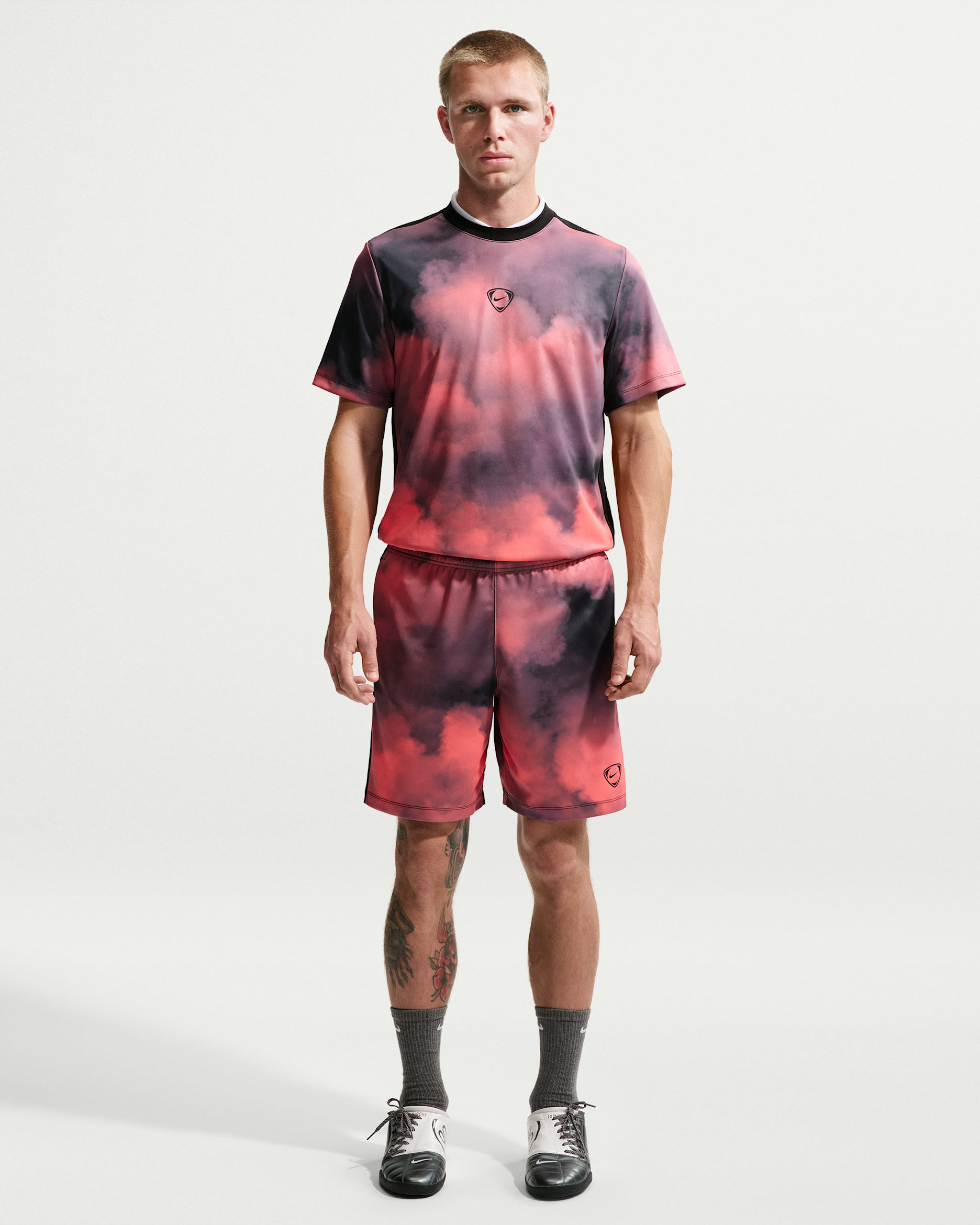 Nike Academy+ Men's Dri-FIT Soccer Shorts - Hot Lava/Black/Black