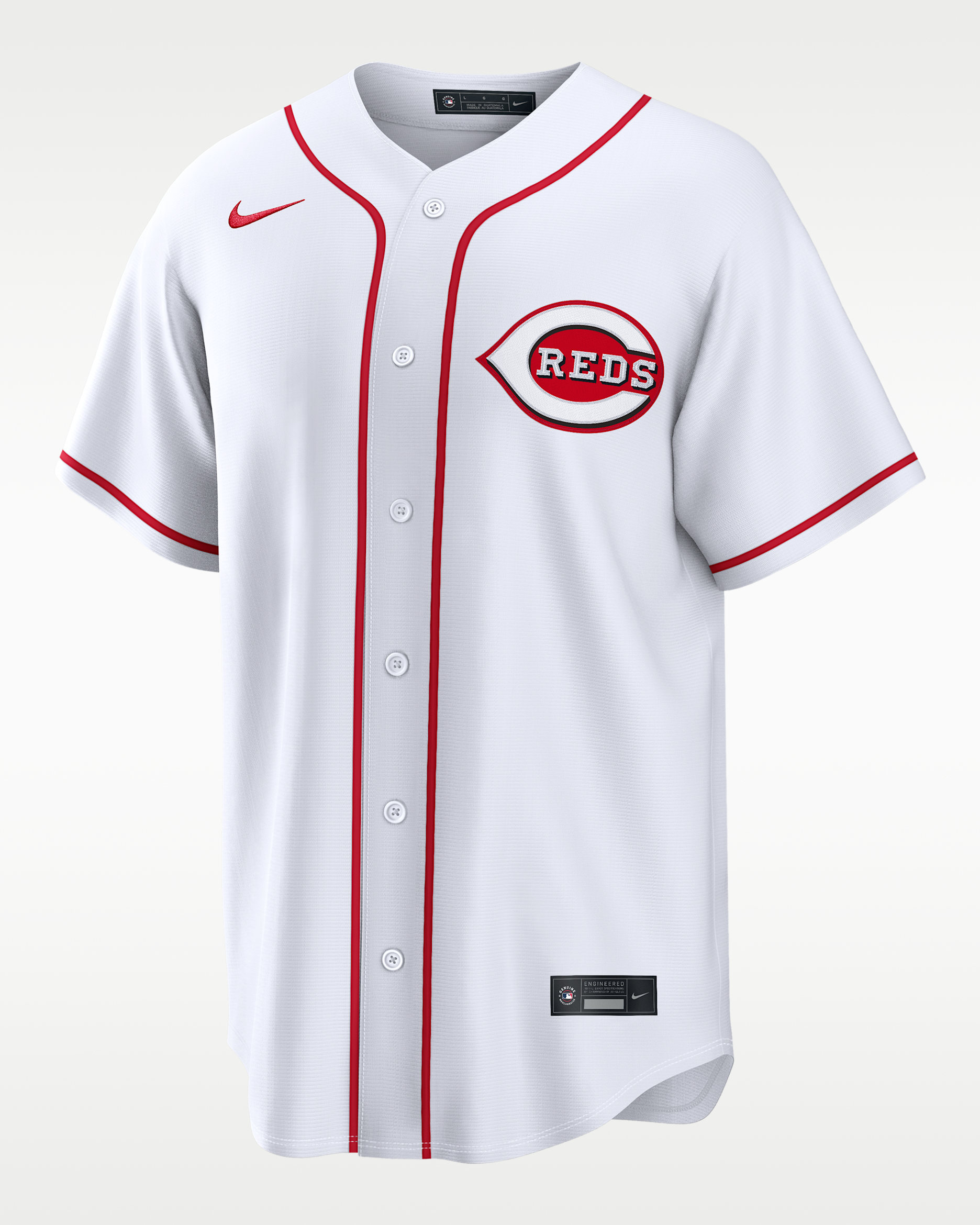 Jersey Nike de la MLB Replica para hombre Elly De La Cruz Cincinnati Reds - Blanco