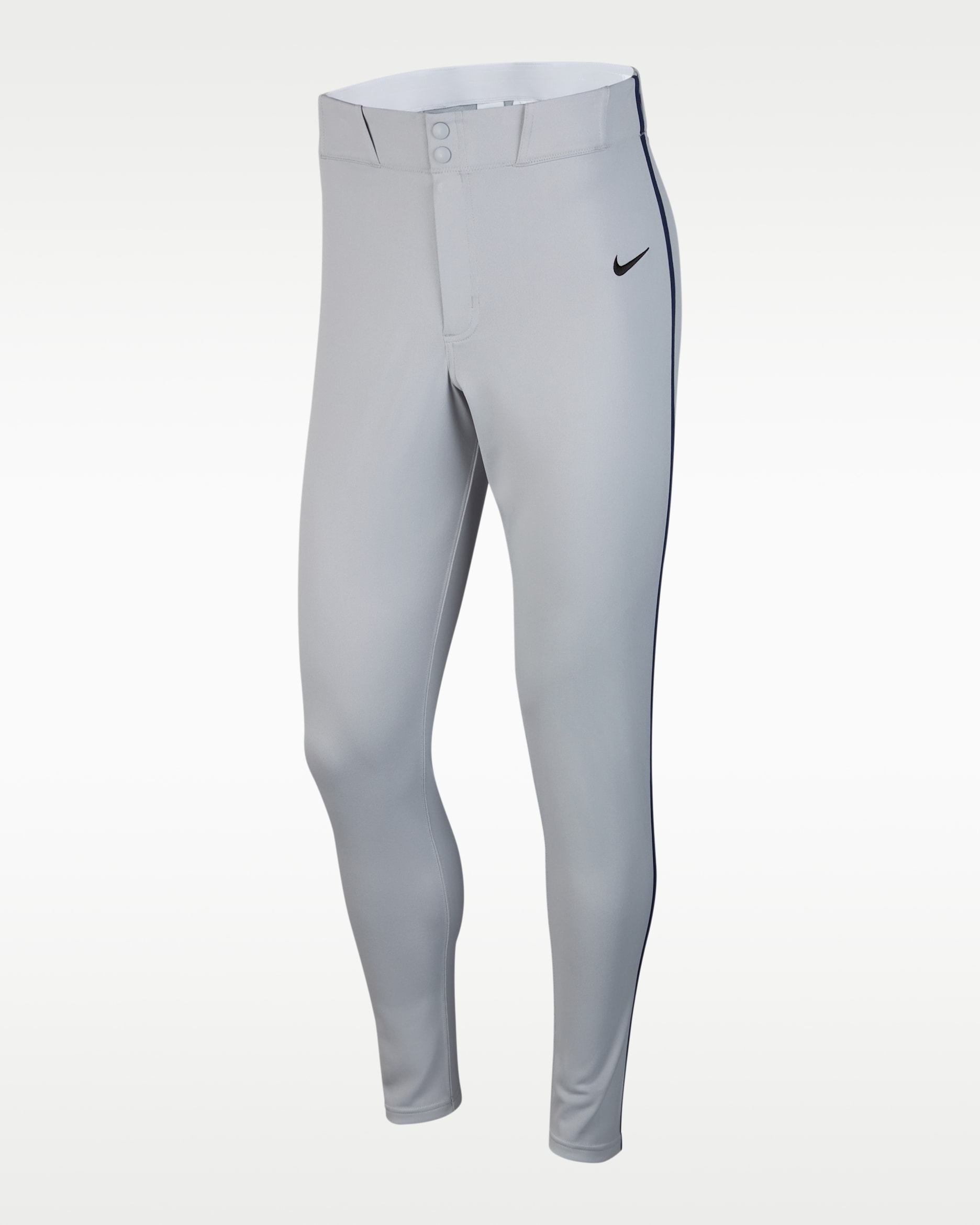Nike Vapor Select Men's Piped Baseball Pants - Wolf Grey/Midnight Navy/Black