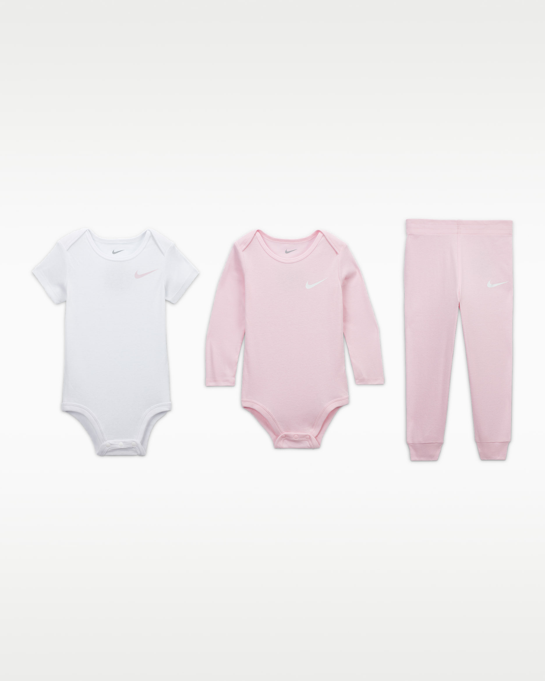 Nike Baby Essentials Baby 3-Piece Pants Set - Pink Foam