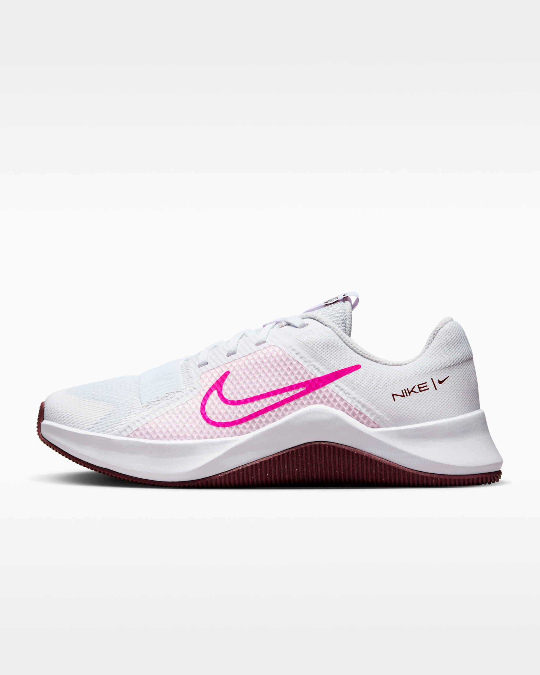 Nike MC Trainer 2 Women's Workout Shoes - White/Pink Foam/Dark Team Red/Fierce Pink