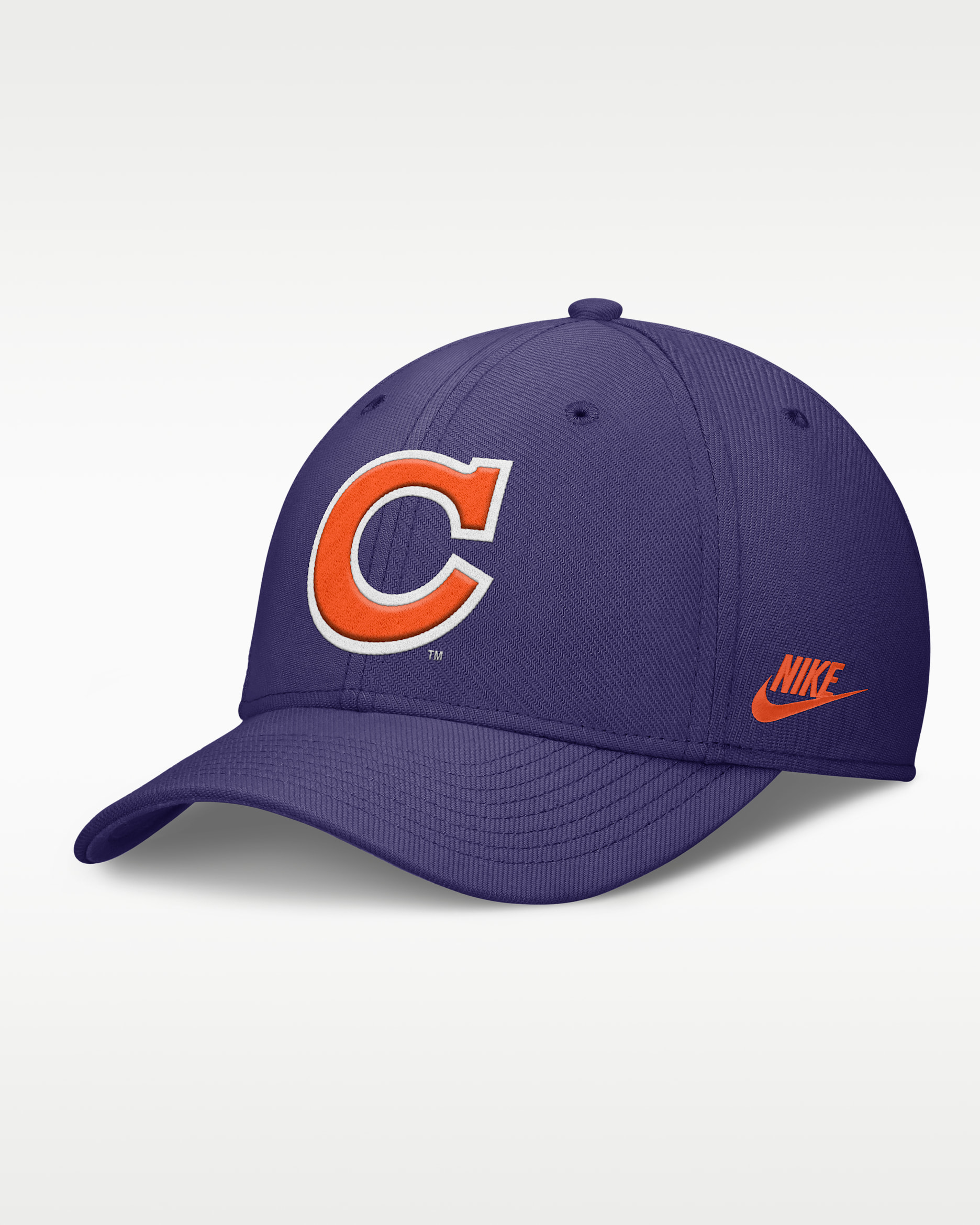 Clemson Primetime Rise Academic Men's Nike Dri-FIT College Hat - Purple