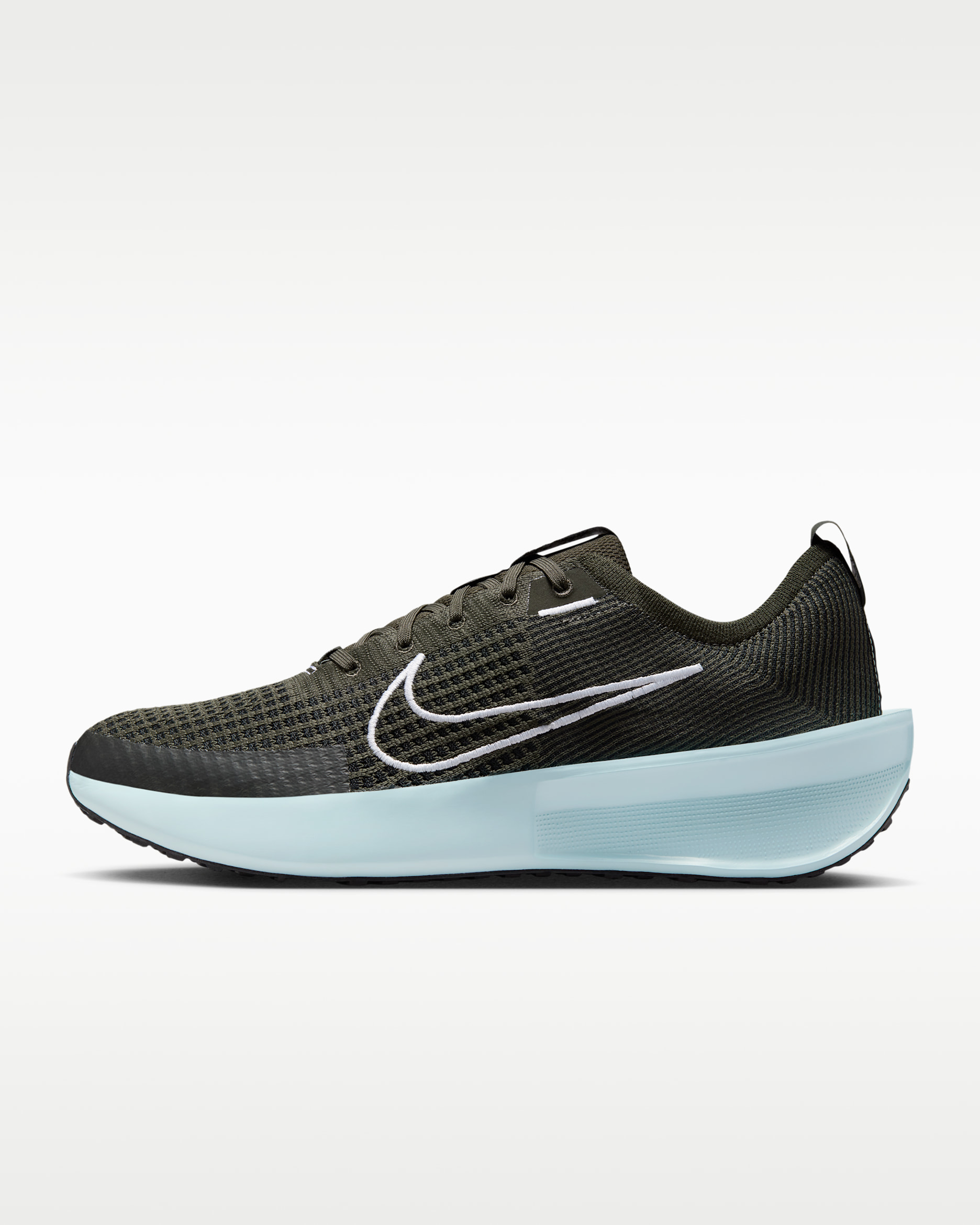 Nike Interact Run Men's Road Running Shoes - Sequoia/Black/Glacier Blue/White