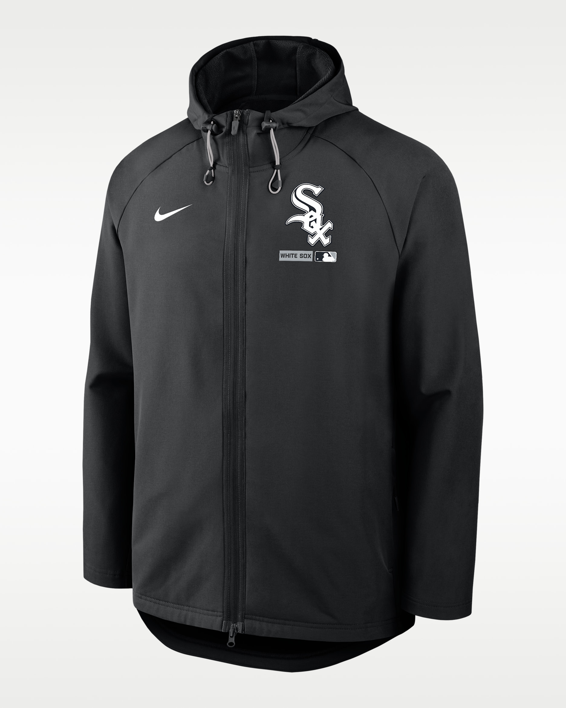Chicago White Sox Authentic Collection Men's Nike Therma-FIT MLB Full-Zip Hooded Jacket - Black