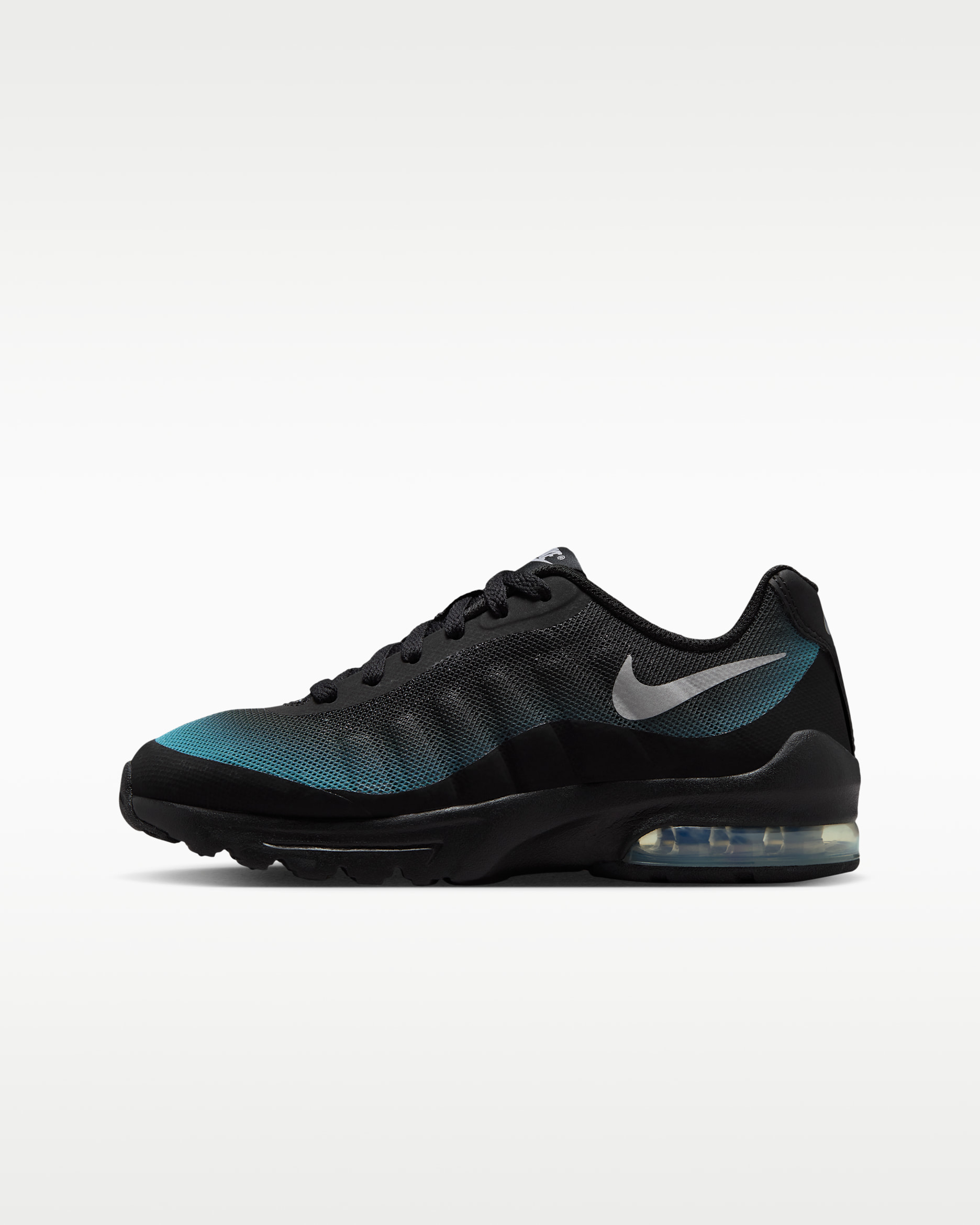 Calzado para niños talla grande Nike Air Max Invigor - Negro/Azul gamma/Plata metalizado