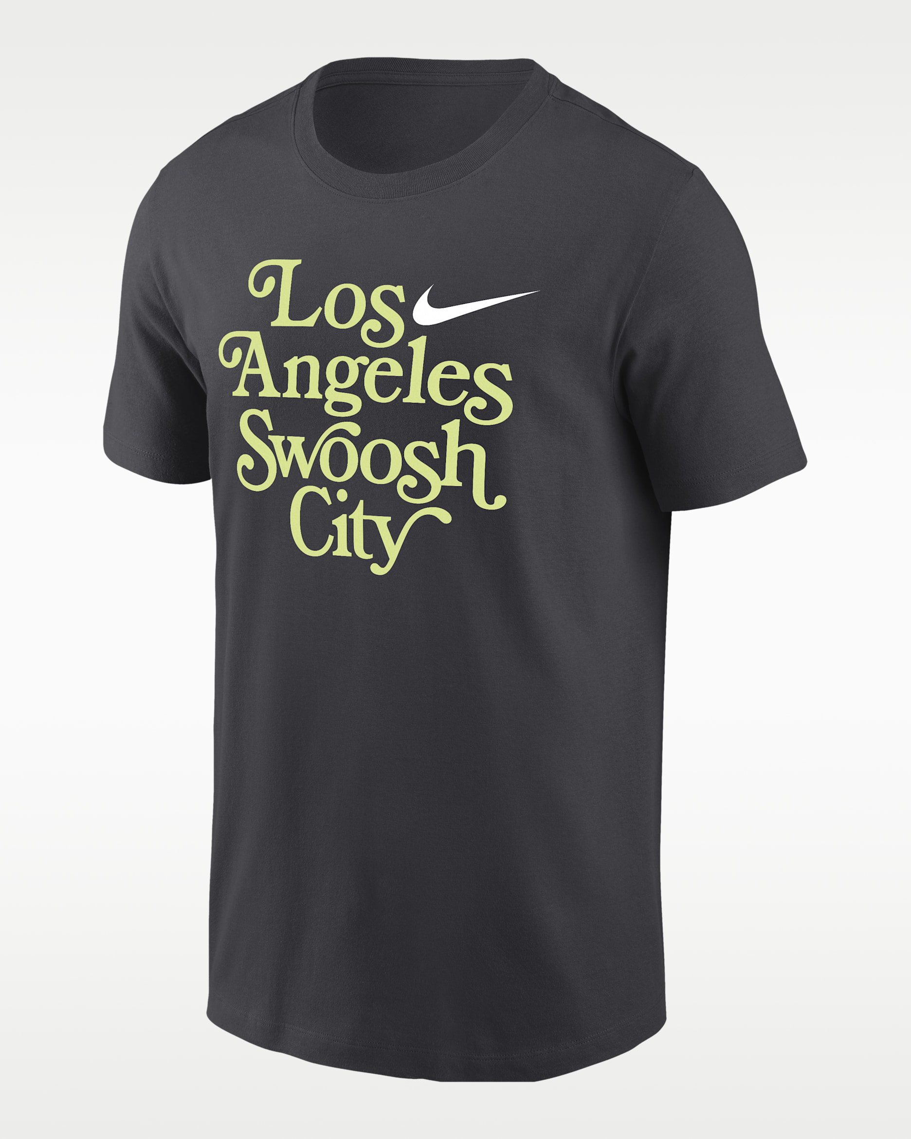 Playera de manga corta para hombre Nike Swoosh Cities Los Angeles - Antracita