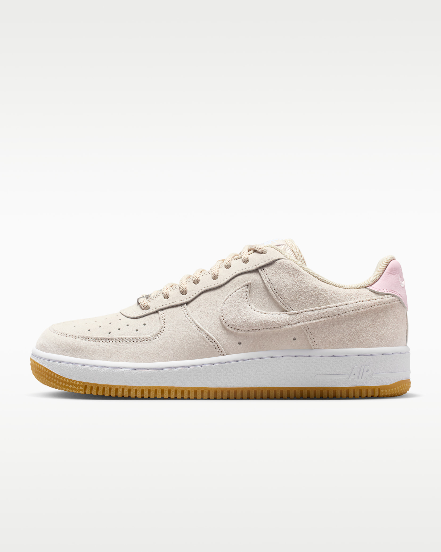 Tenis de skateboarding Nike SB Air Force 1 - Marrón verdoso claro/Blanco/Espuma rosa/Marrón verdoso claro