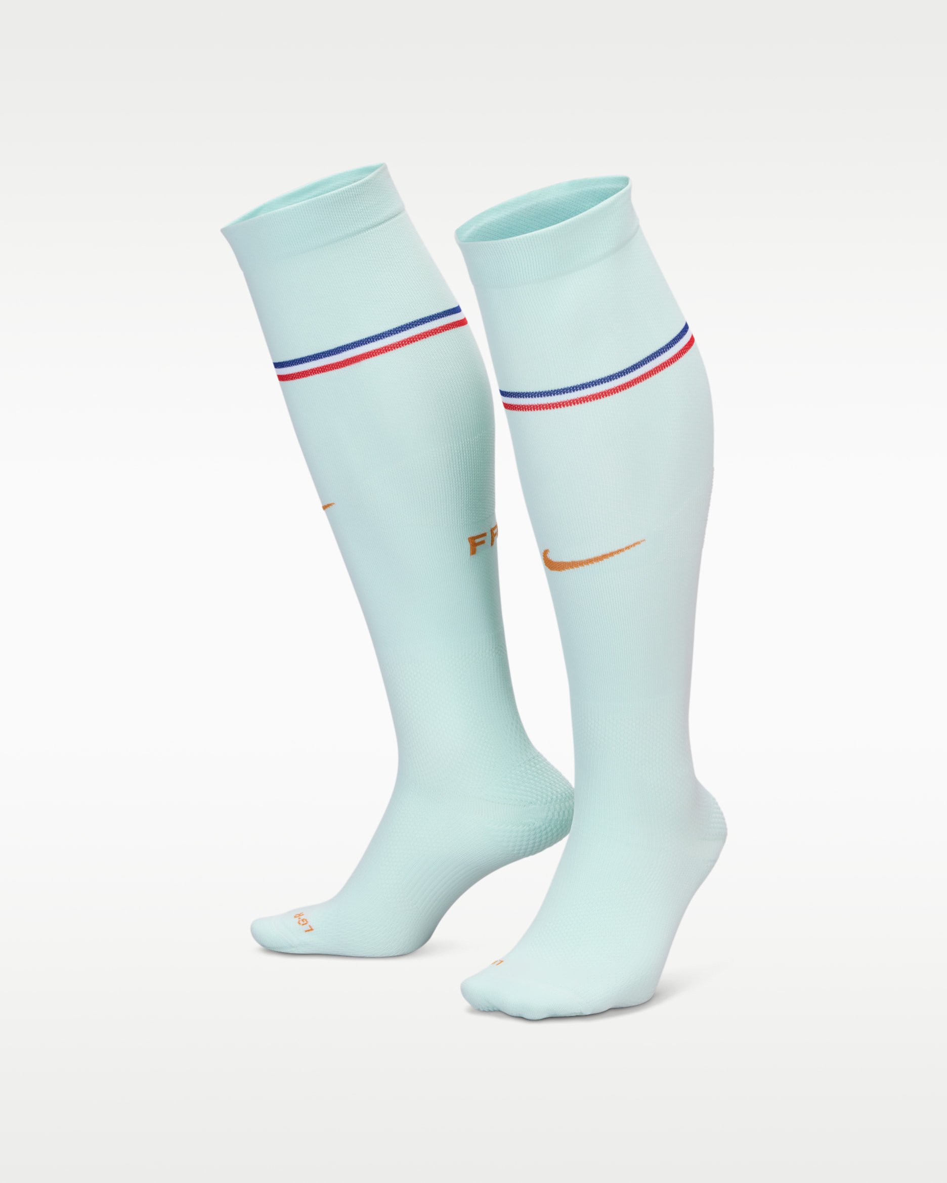 Chaussettes de foot montantes Nike Dri-FIT ADV FFF VaporFast Extérieur - Igloo/Monarch