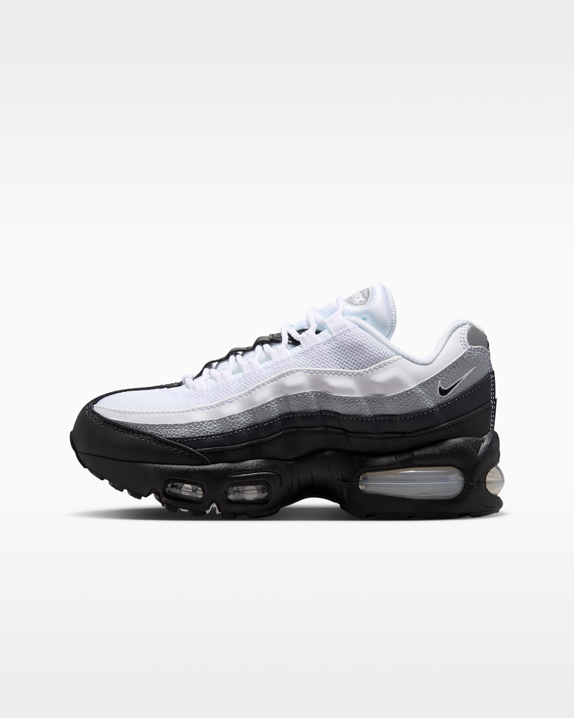 Nike Air Max 95 Big Bubble Older Kids' Shoes - Black/White/Wolf Grey/Black