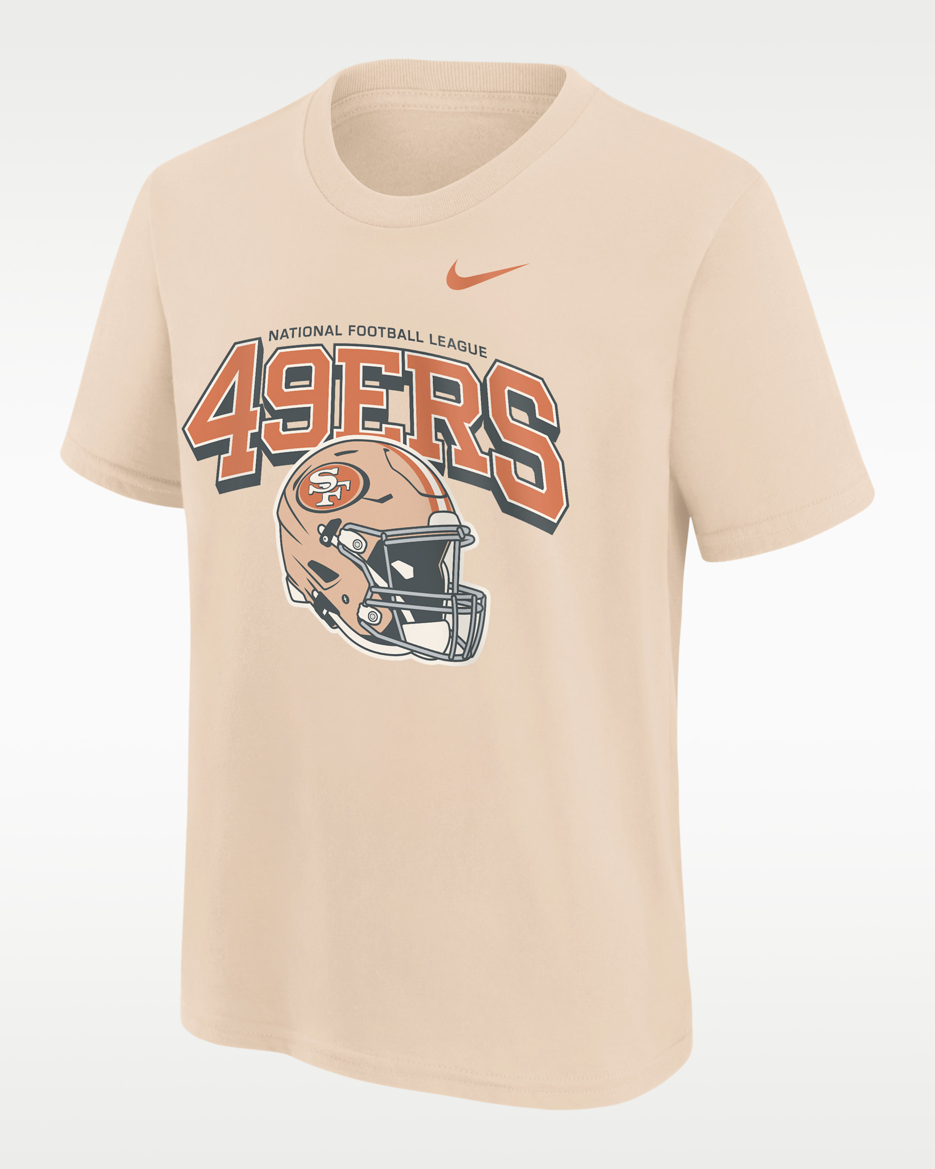 San Francisco 49ers Vintage Mod Easy Lane Big Kids' Nike NFL Short-Sleeve T-Shirt - Natural