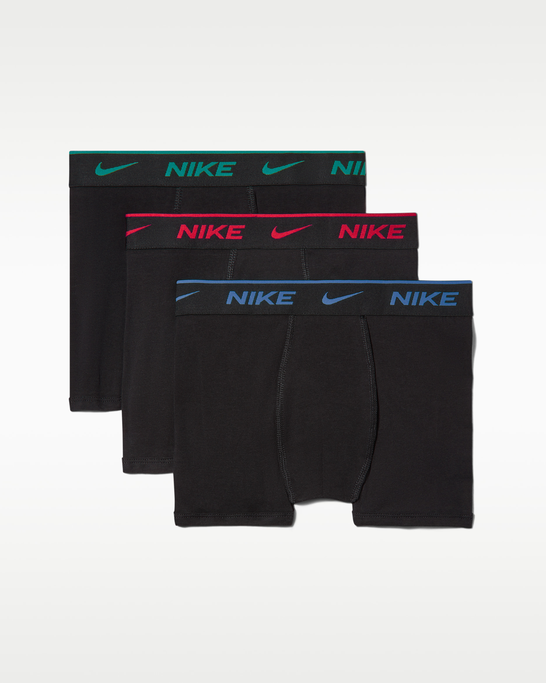 Nike Dri-FIT Boxershorts mit farbigem Bund aus Baumwolle (3er-Pack, ältere Kinder) - University Red