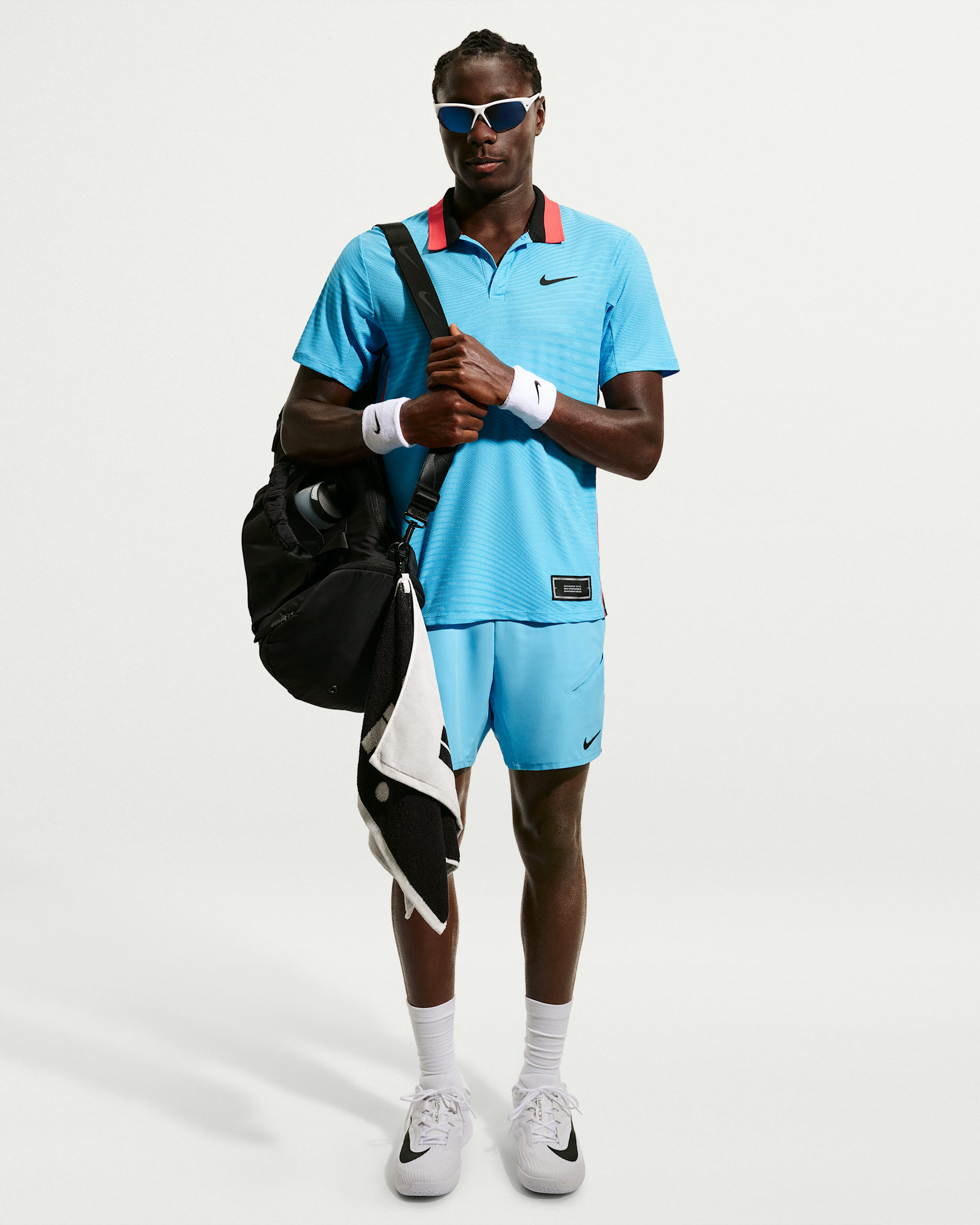 NikeCourt Slam Men's Dri-FIT Tennis Shorts - Baltic Blue/Black