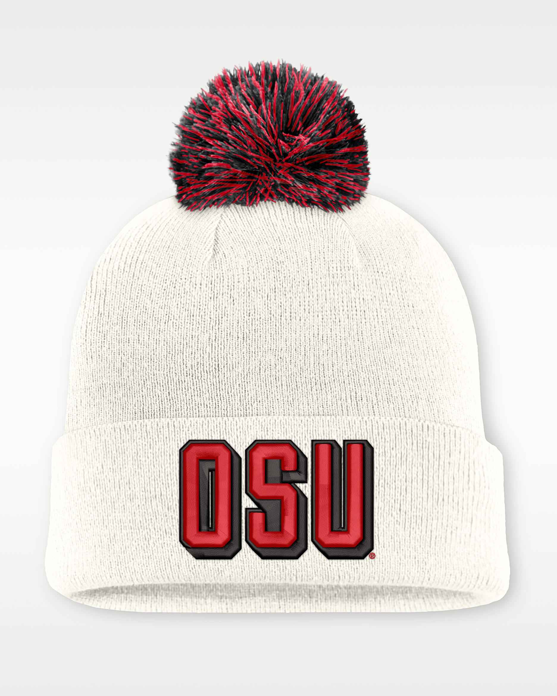 Ohio State Peak Men's Nike College Cuffed Beanie - White