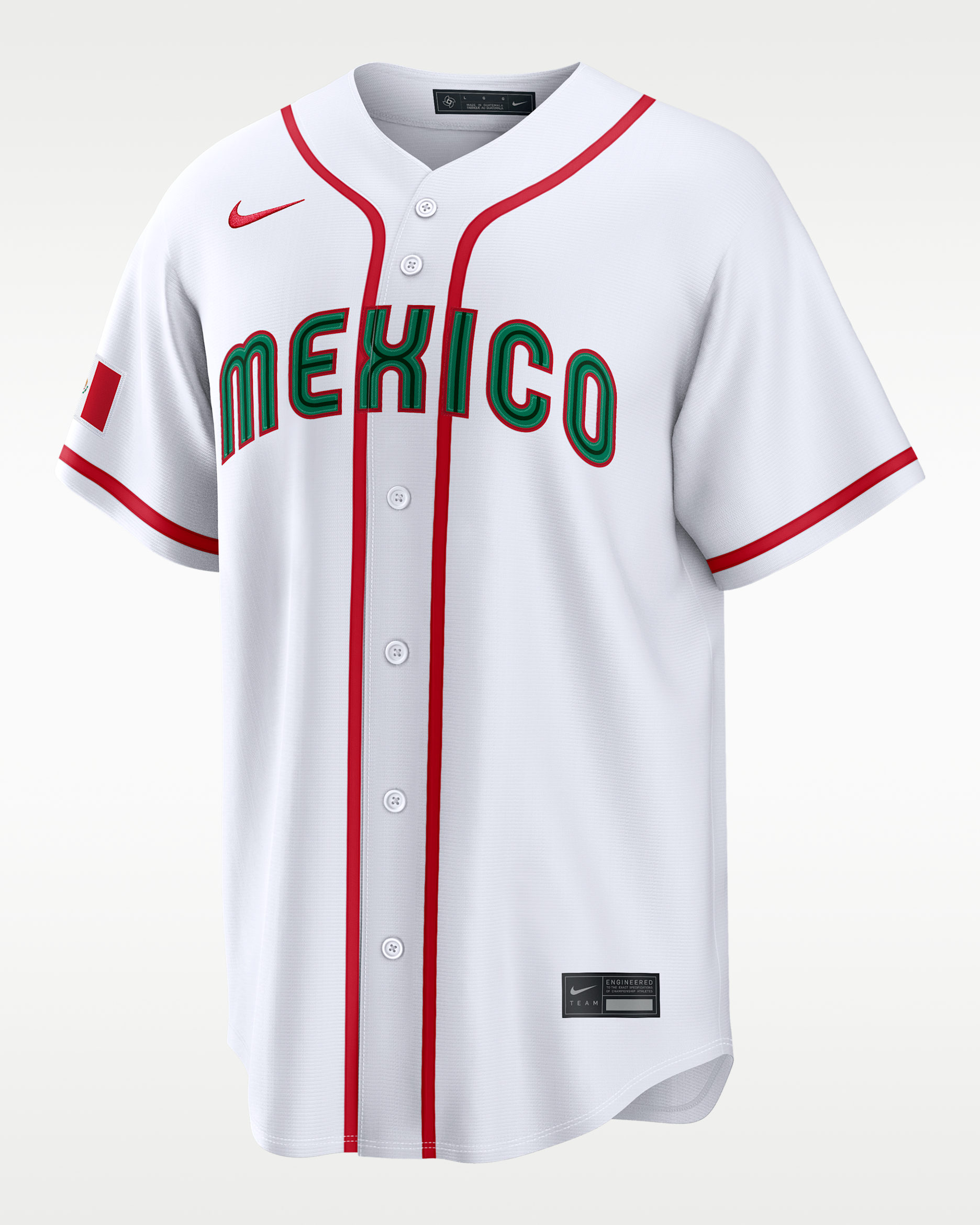 Mexico National Baseball Team 2026 World Baseball Classic Men's Nike Stadium Jersey - White