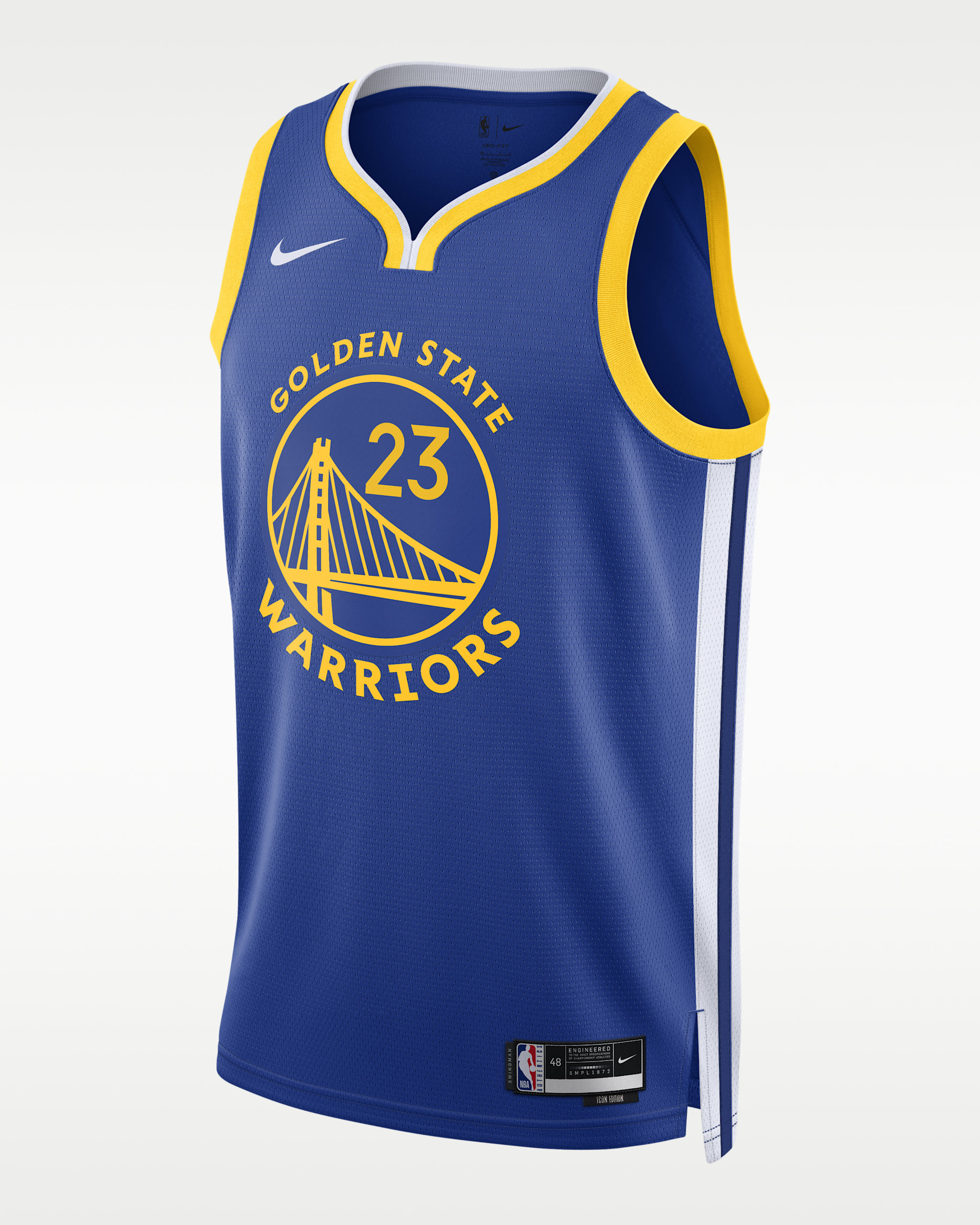 Golden State Warriors Icon Edition Men's Nike Dri-FIT NBA Swingman Jersey - Rush Blue