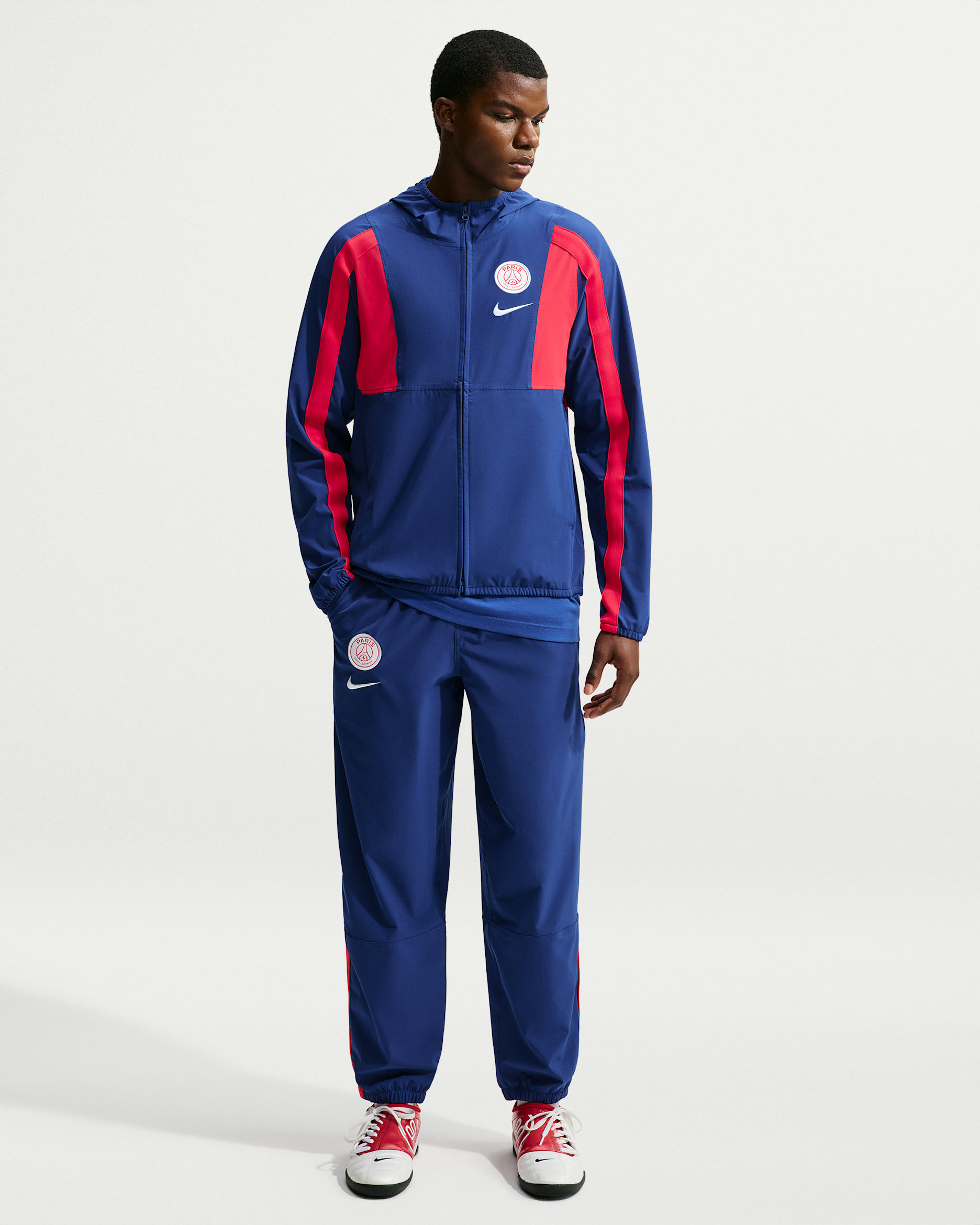 Paris Saint-Germain Energy Men's Nike Football Woven Pants - Deep Royal Blue/Global Red/White