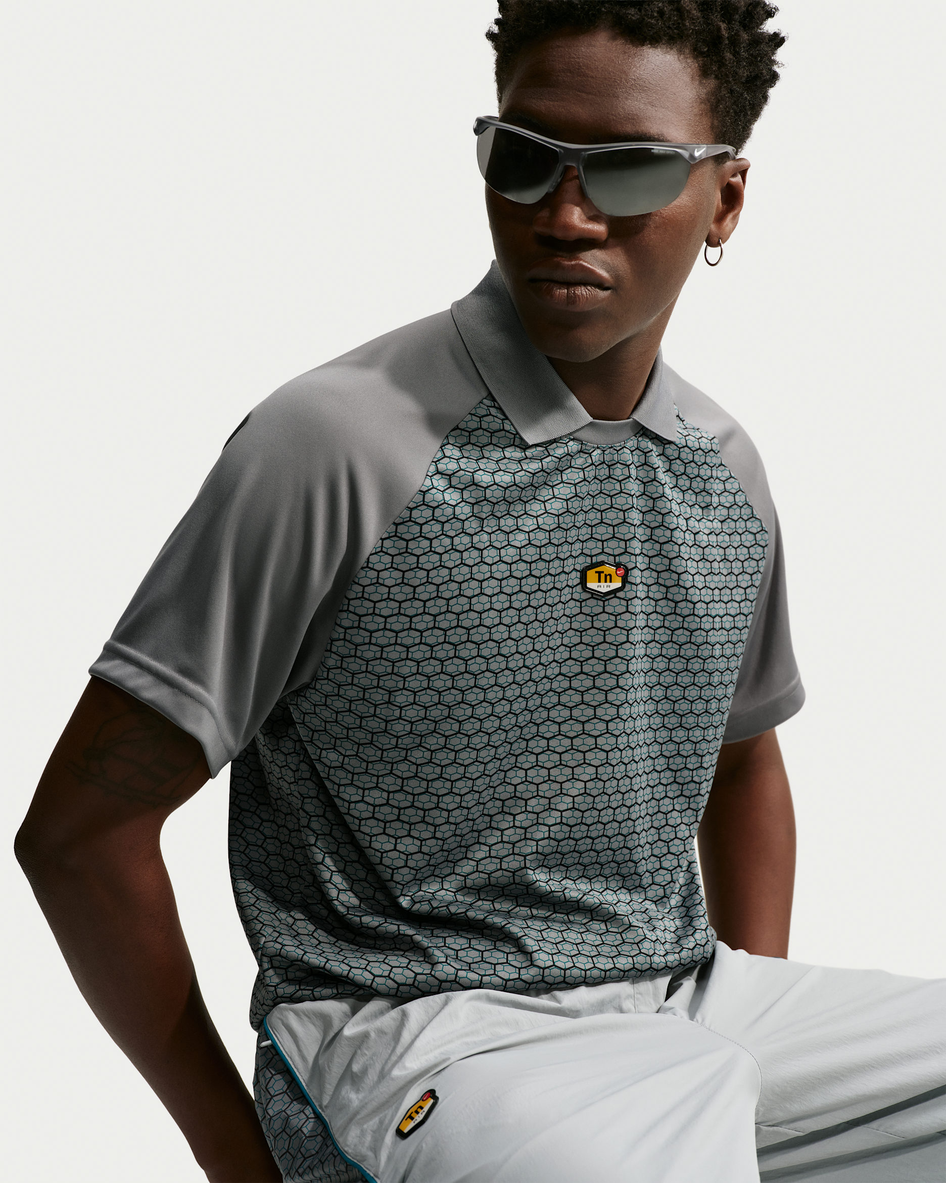 Maillot de foot Nike Sportswear pour homme - Cool Grey/Bright Spruce