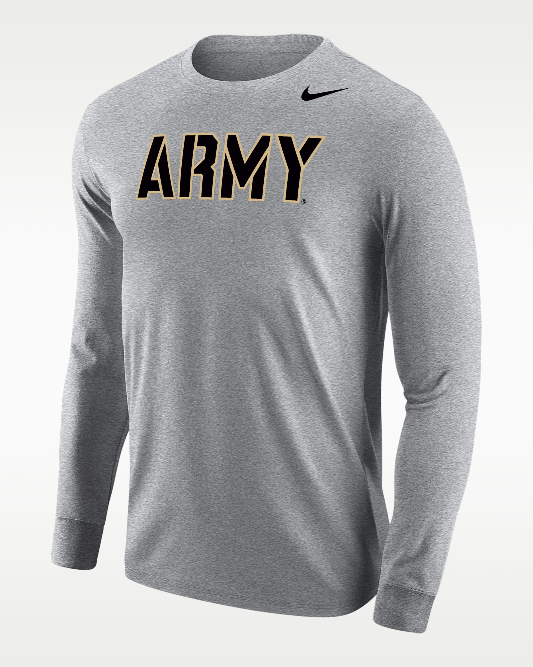 Army Black Knights Men's Nike Football Long-Sleeve T-Shirt - Dark Grey Heather