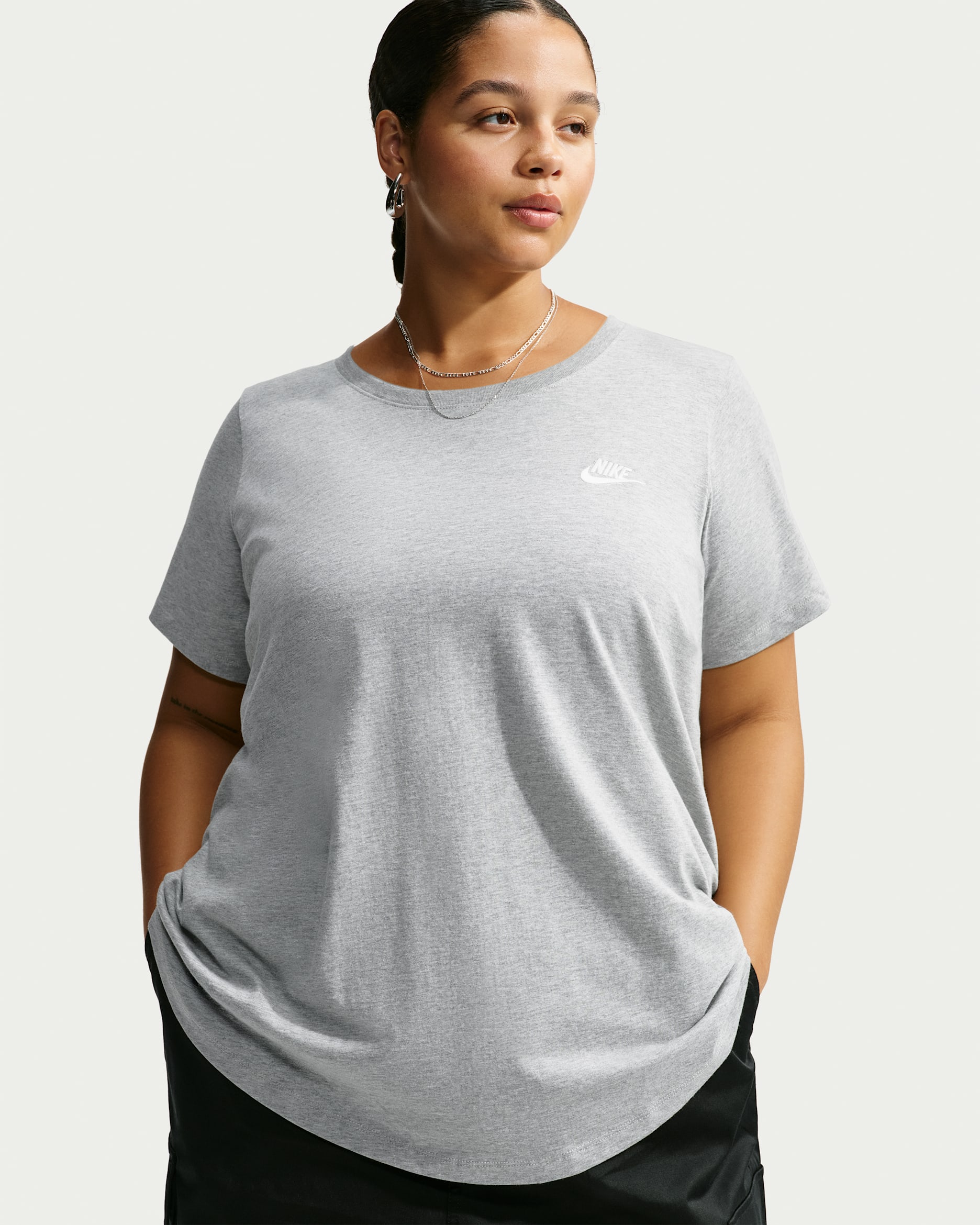 Nike Sportswear Women's T-Shirt - Dark Grey Heather/Sail