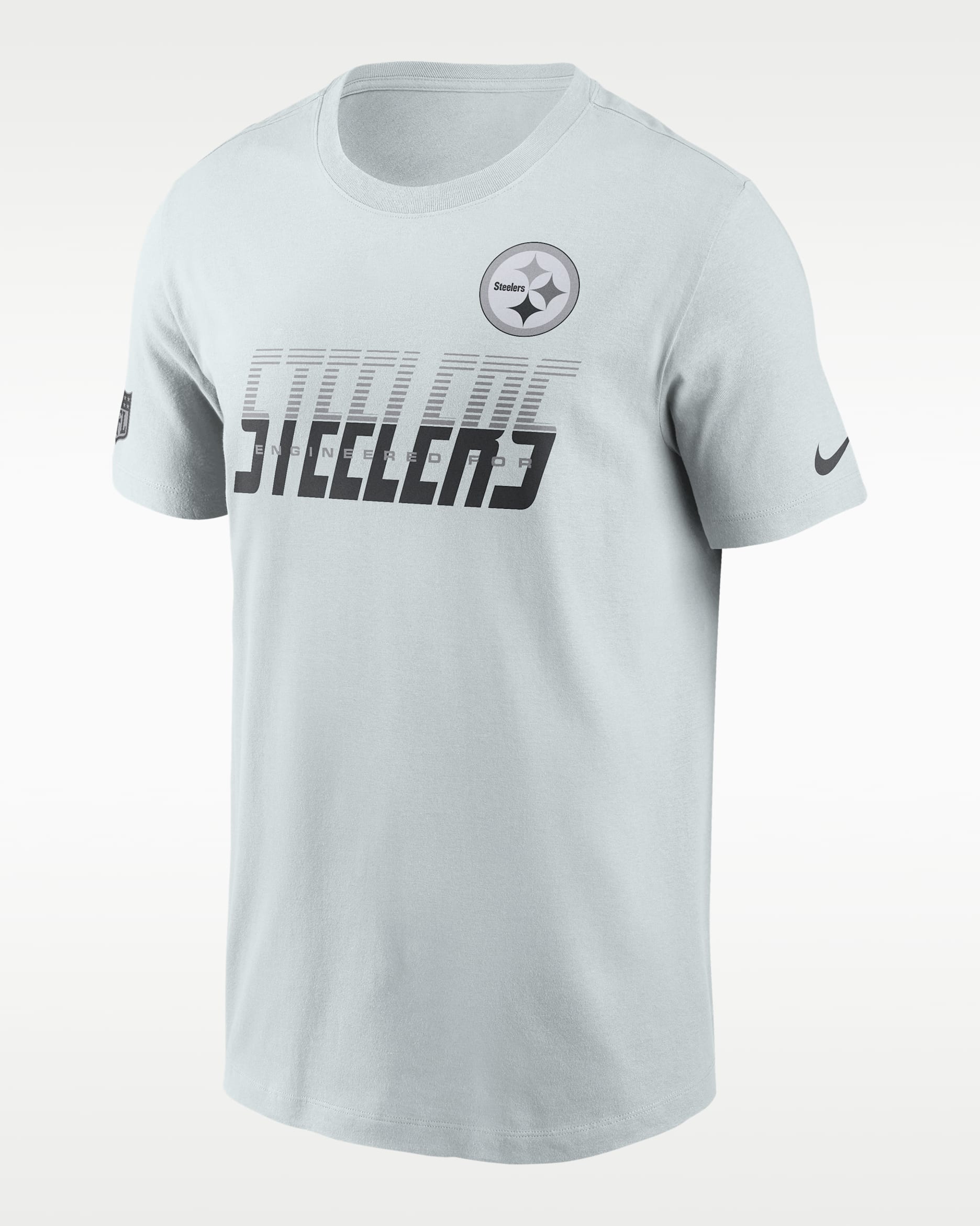 Pittsburgh Steelers Sideline Team Issue Men's Nike Dri-FIT NFL T-Shirt - Pure Platinum