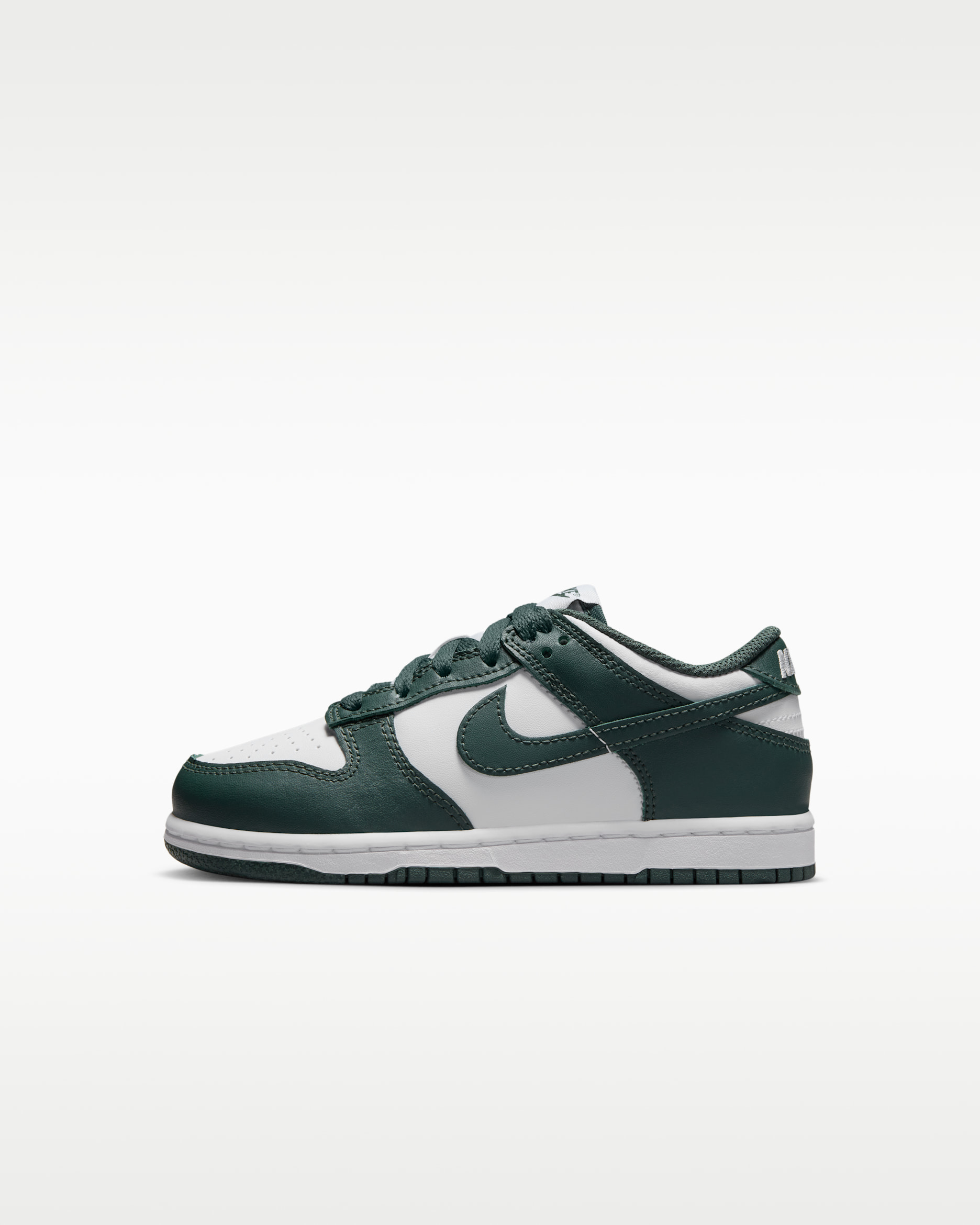 รองเท้าเด็กเล็ก Nike Dunk Low - ขาว/ขาว/Vintage Green