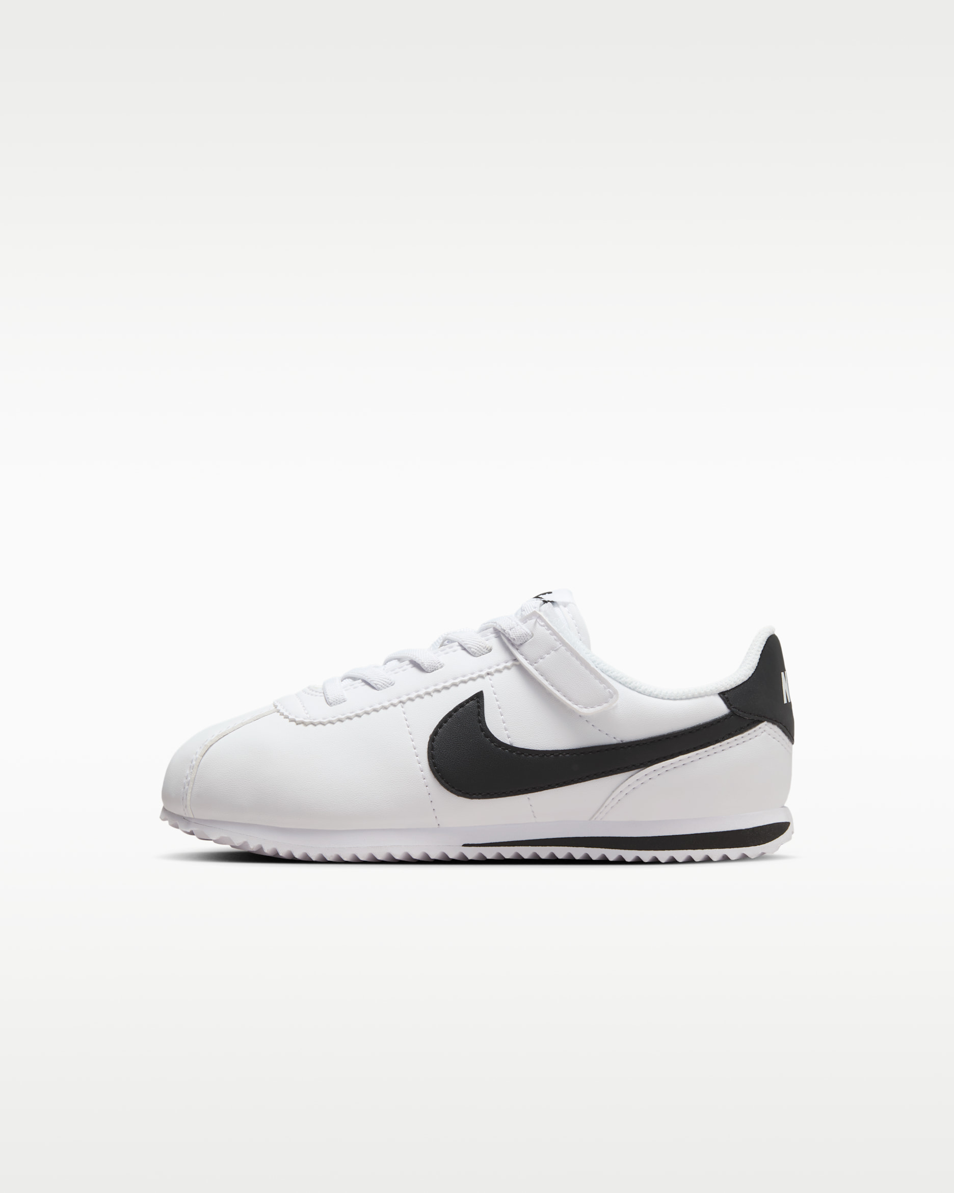 Nike Cortez EasyOn Younger Kids' Shoes - White/Black