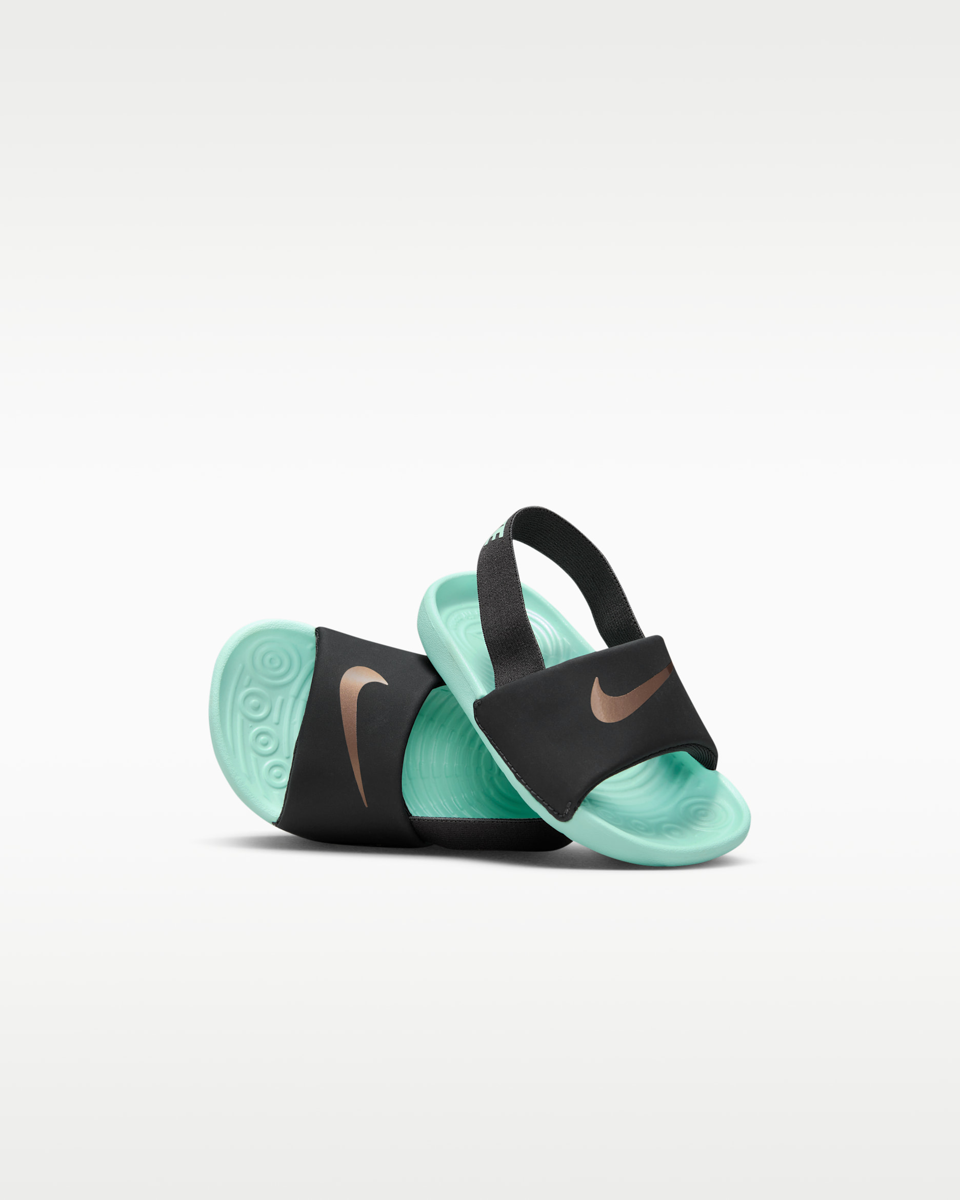 Nike Kawa Baby & Toddler Slides - Off-Noir/Off-Noir/Metallic Red Bronze