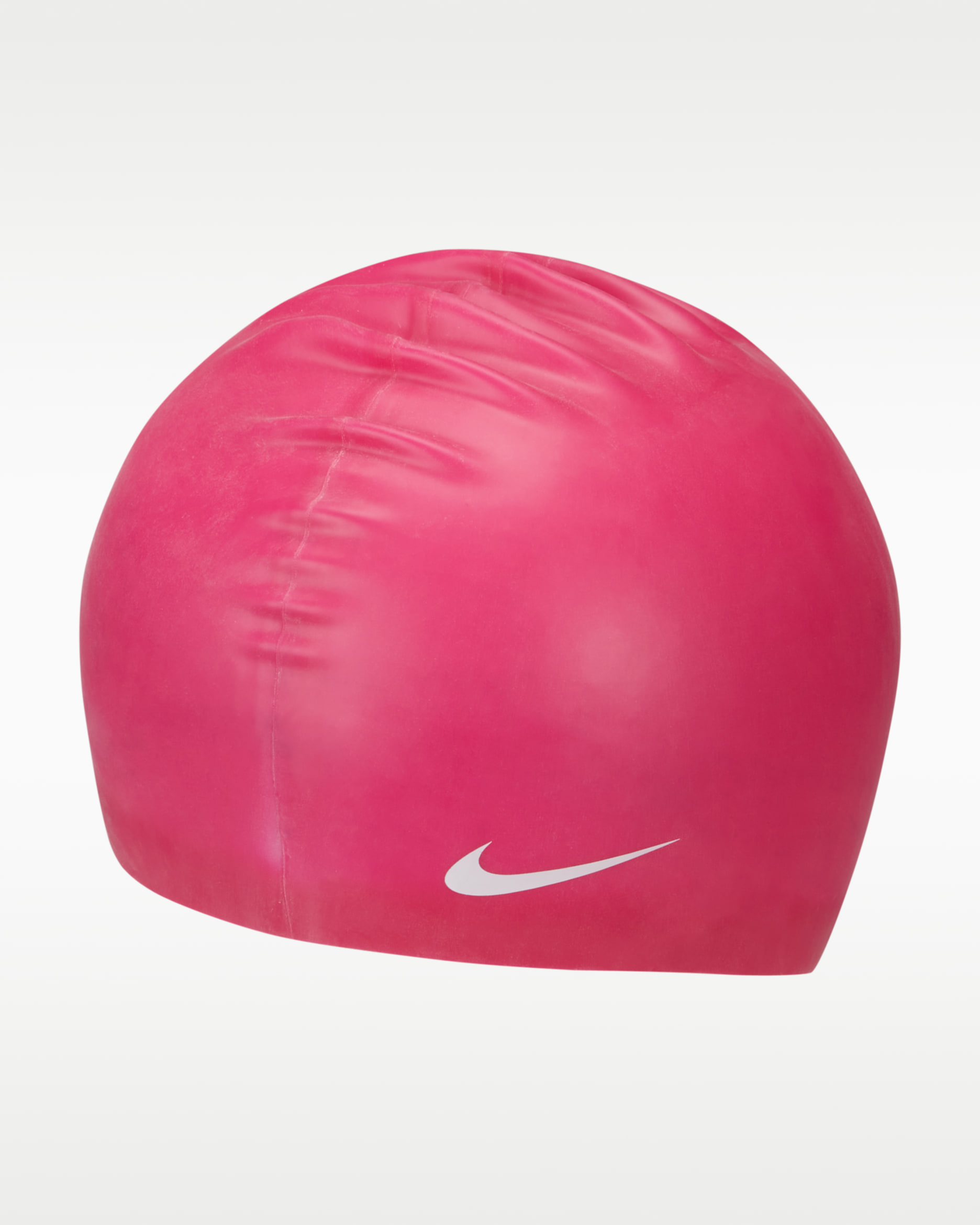 Gorra de natación Nike Swim Solid Silicone - Rosa óptimo/Blanco