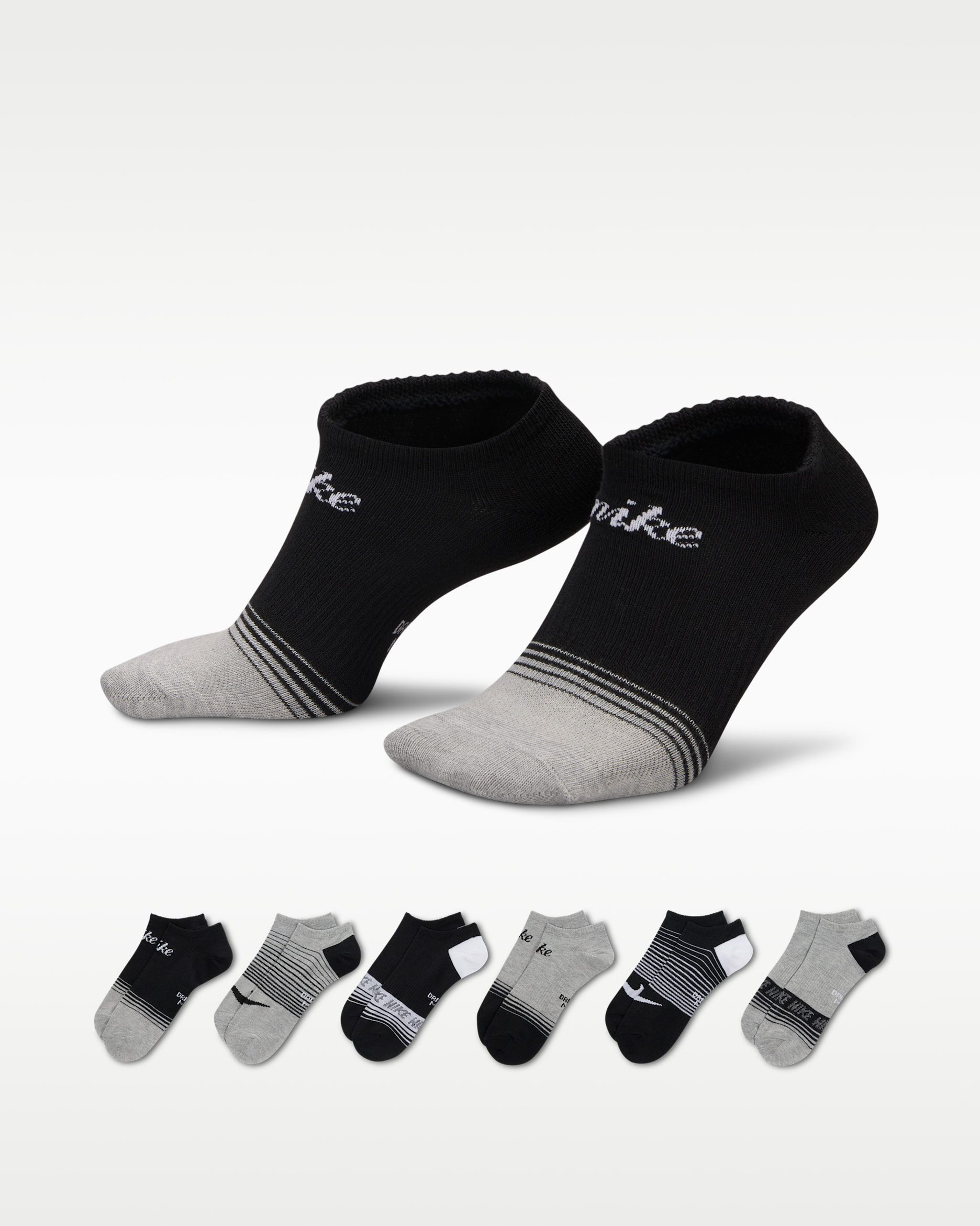 Nike Everyday leichte No-Show-Socken (6 Paar) - Multi-Color