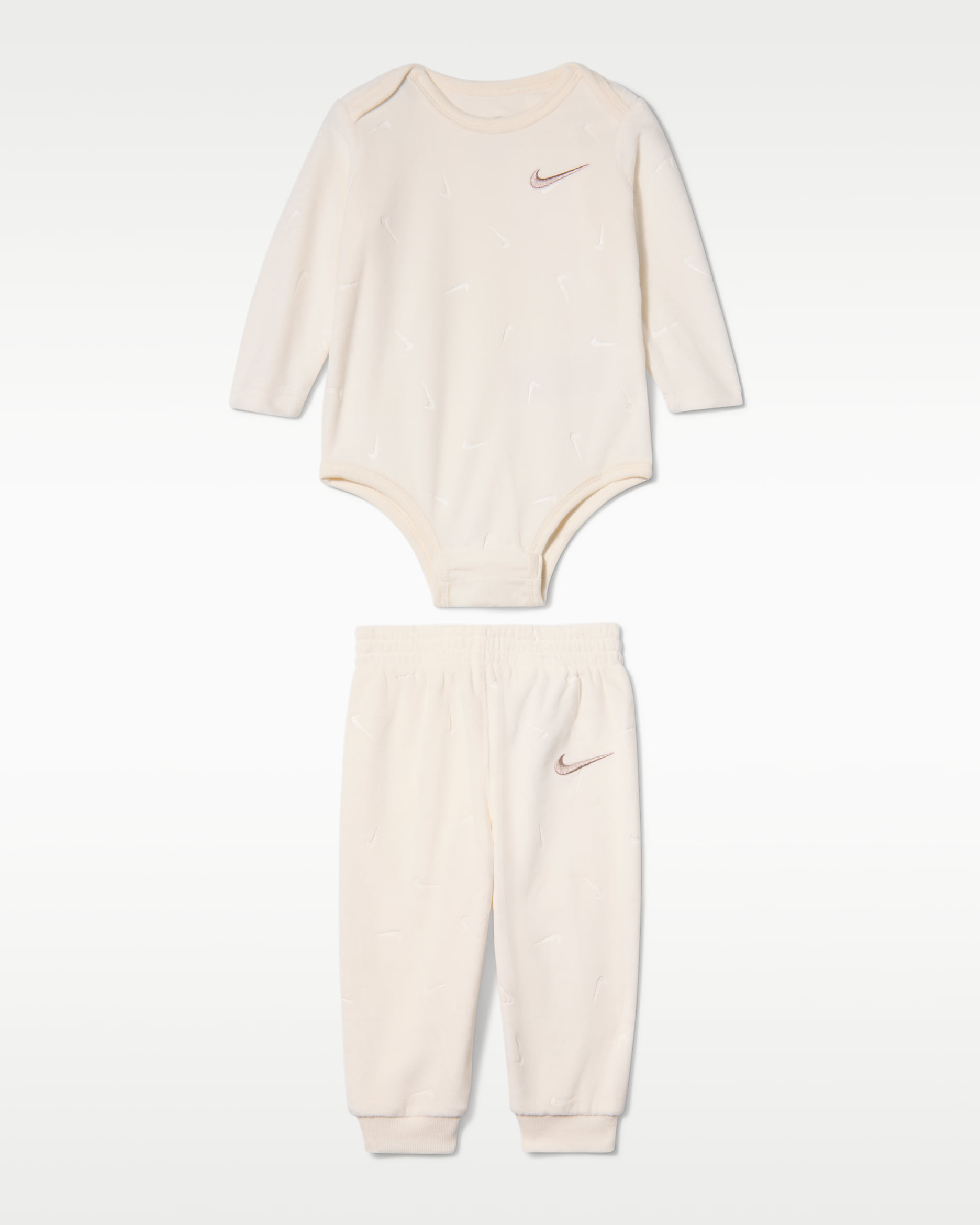 Nike Baby Essentials Baby Bodysuit and Trousers Set - Pale Ivory