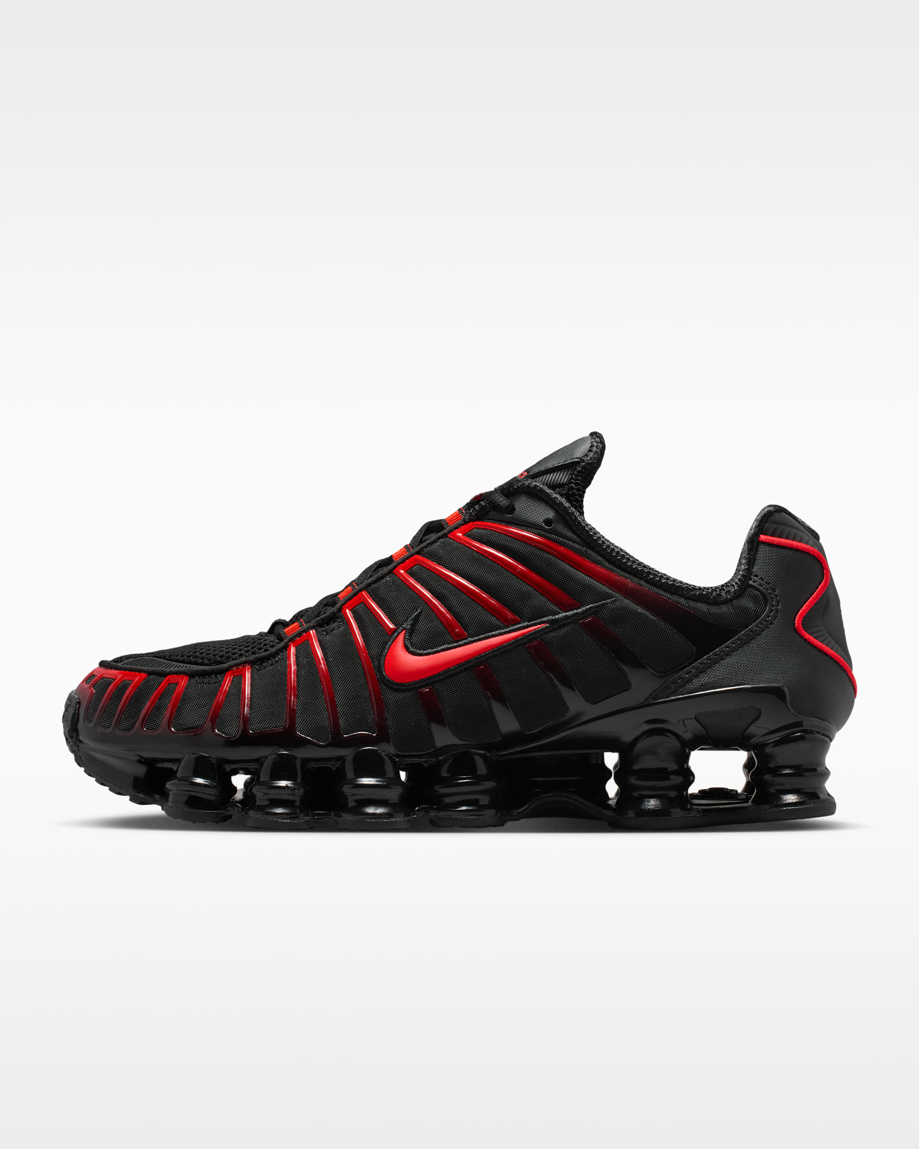 Nike Shox TL Men's Shoes - Black/Black/Light Crimson