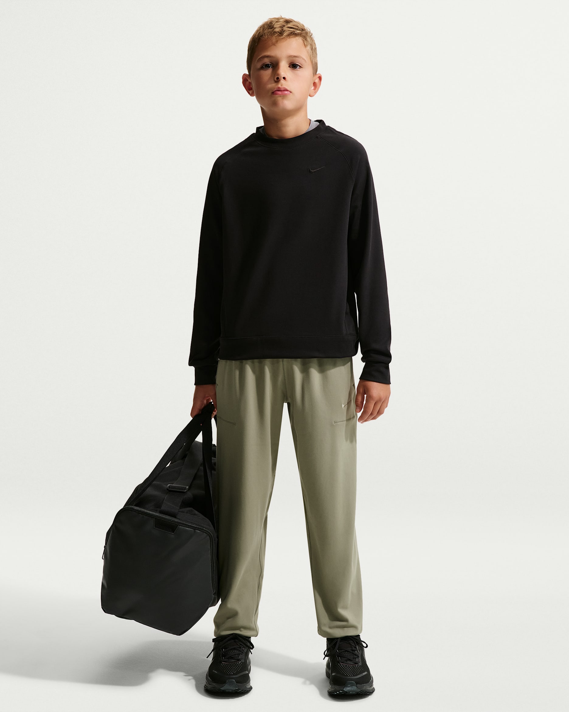 Nike Primary Nano Big Kids' (Boys') Dri-FIT UV Nano Joggers - Light Army/Light Army