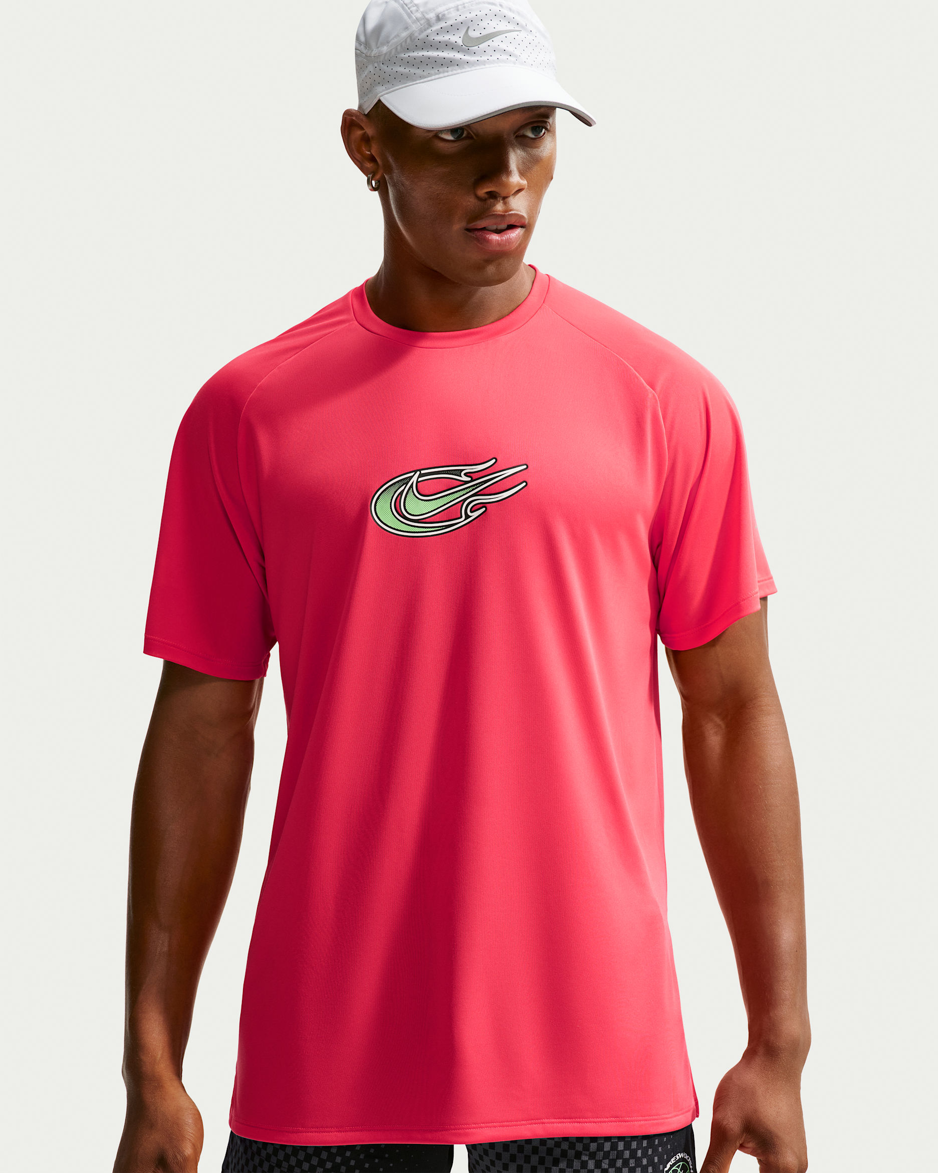 Nike Stride Dri-FIT ADV kortermet løpeoverdel til herre - Fusion Red