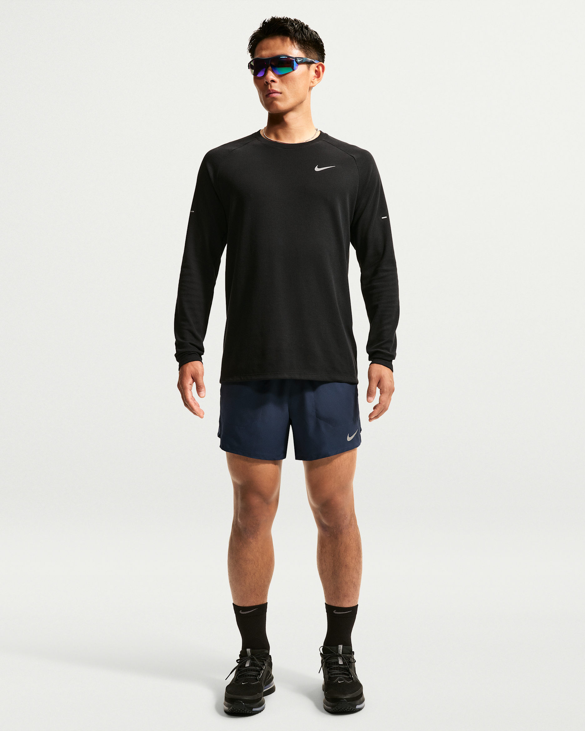Nike Stride Men's Dri-FIT 13cm (approx.) Brief-Lined Running Shorts - Midnight Navy