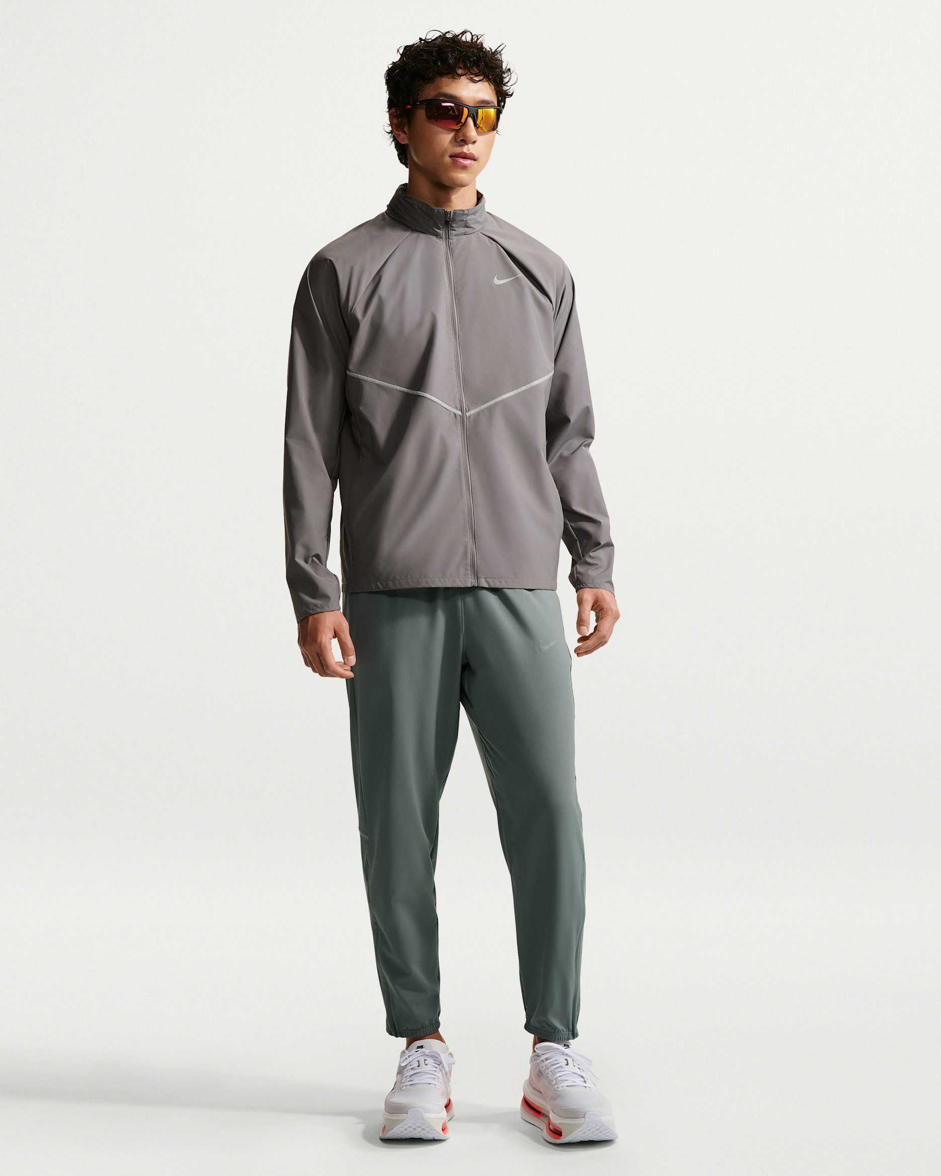 Nike Miler Men's Dri-FIT Woven Running Trousers - Smoke Grey/Smoke Grey