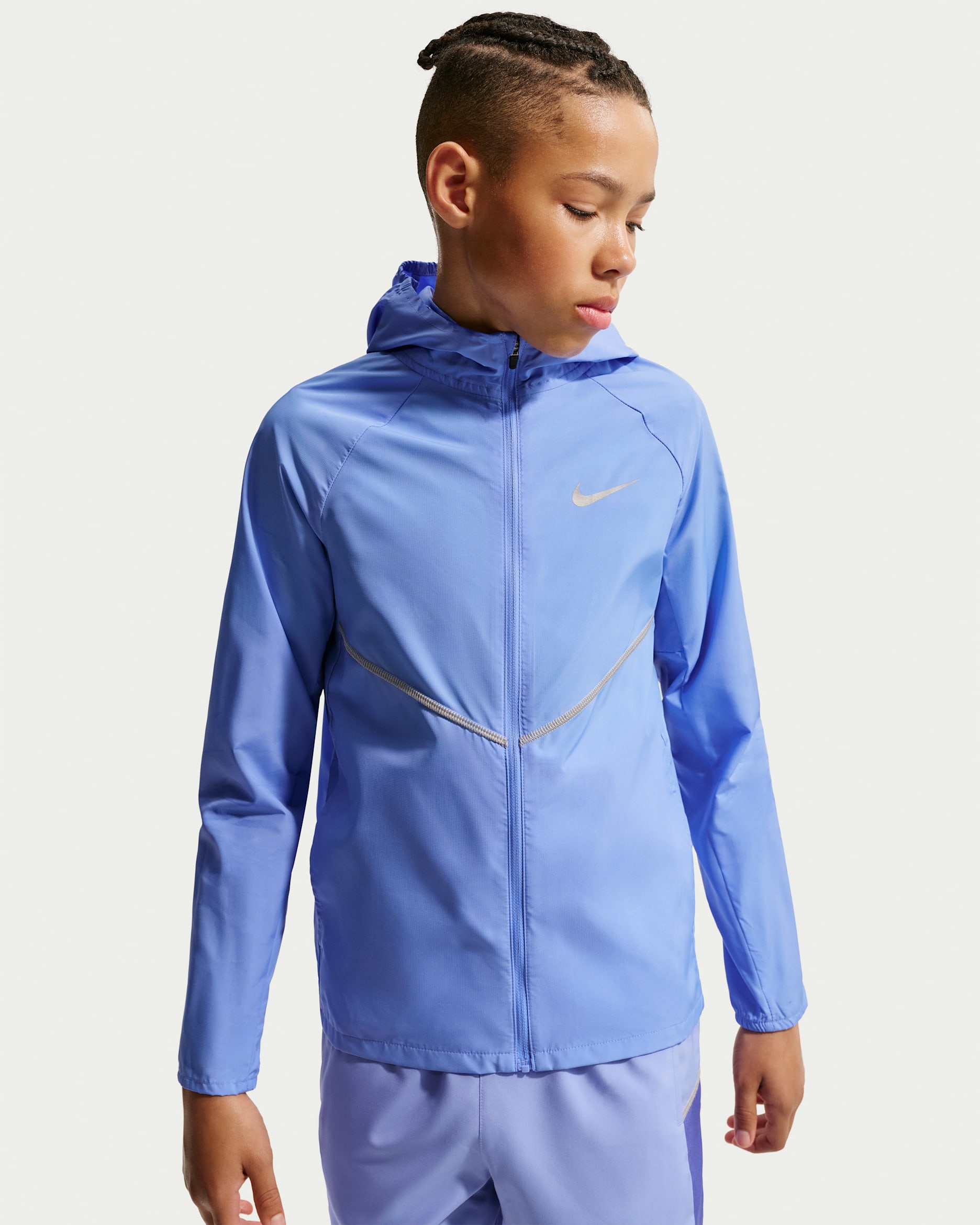 Nike Miler Kids' Repel UV Training Jacket - Royal Pulse