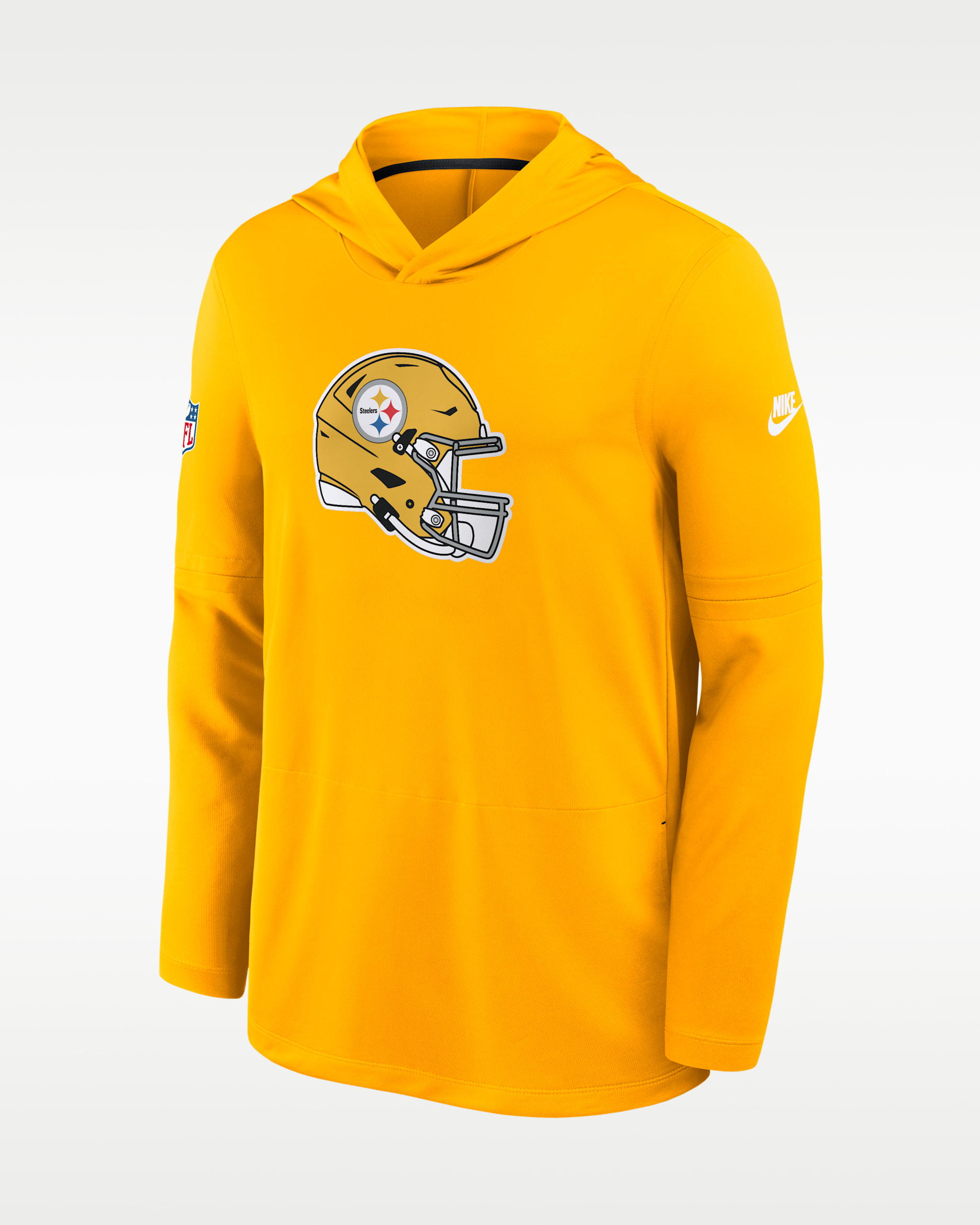 Pittsburgh Steelers Alt Men's Nike Dri-FIT NFL Long-Sleeve Hooded Top - Gold