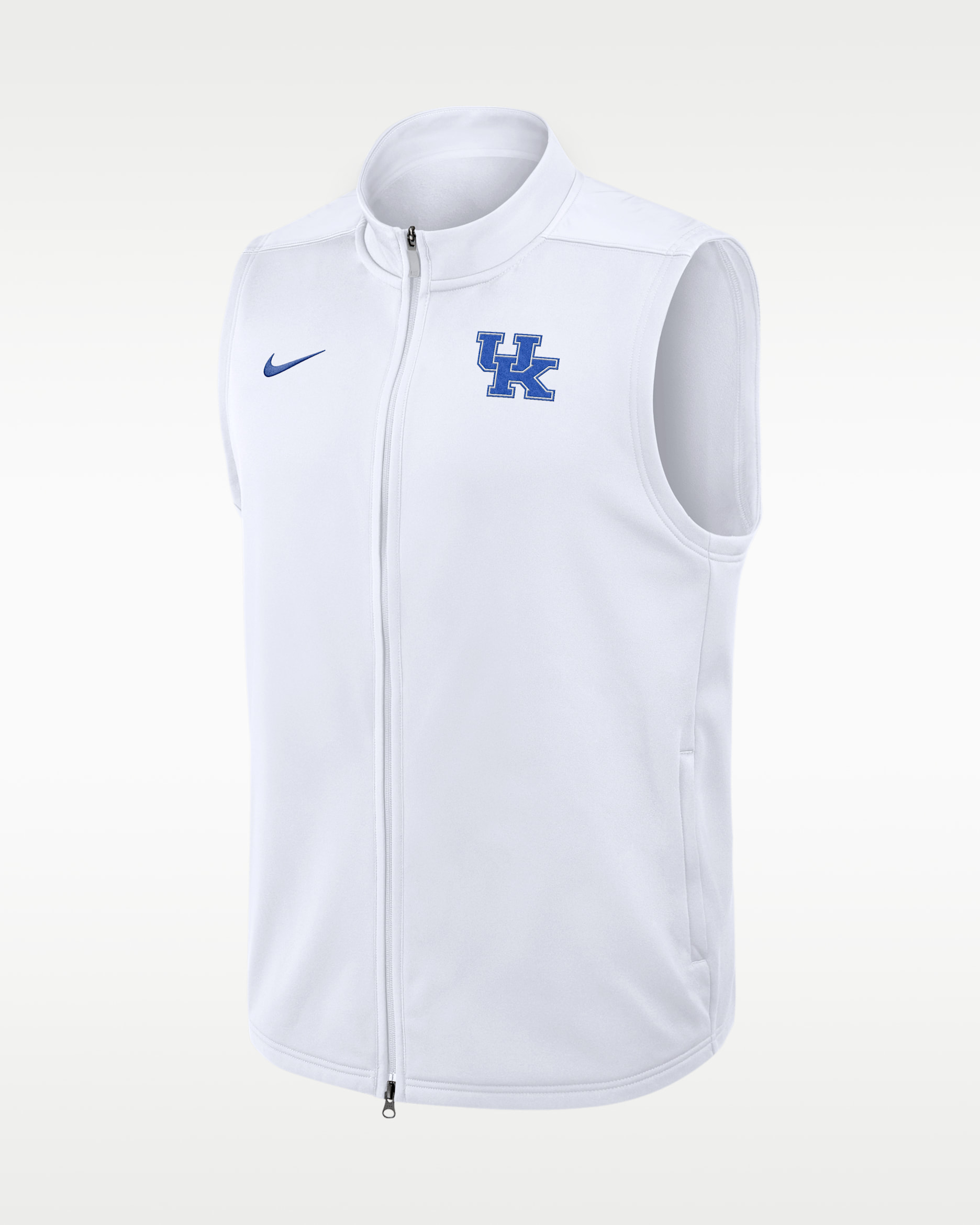 Kentucky Primetime Victory Men's Nike Therma-FIT College Full-Zip Vest - White