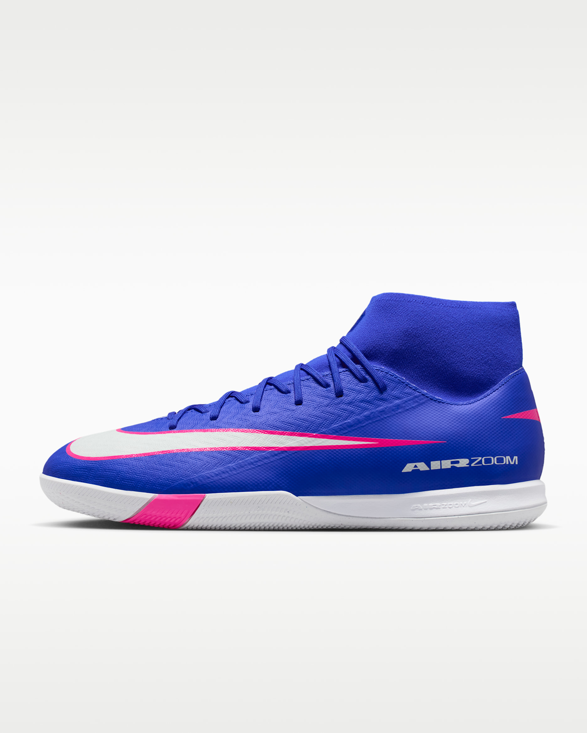 Nike Mercurial Superfly 10 Academy IC High-Top Soccer Shoes - Racer Blue/White