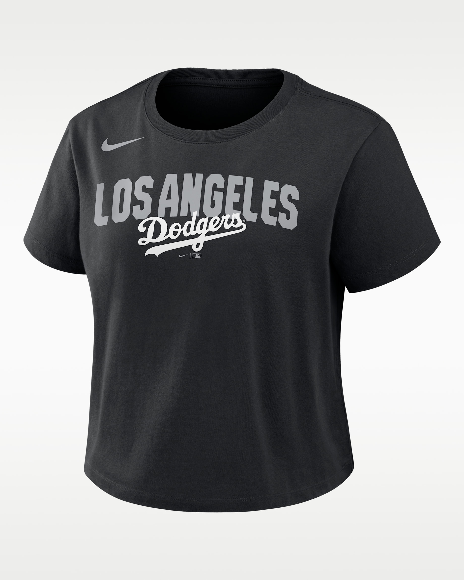 Los Angeles Dodgers Mod Women's Nike MLB Cropped T-Shirt - Black