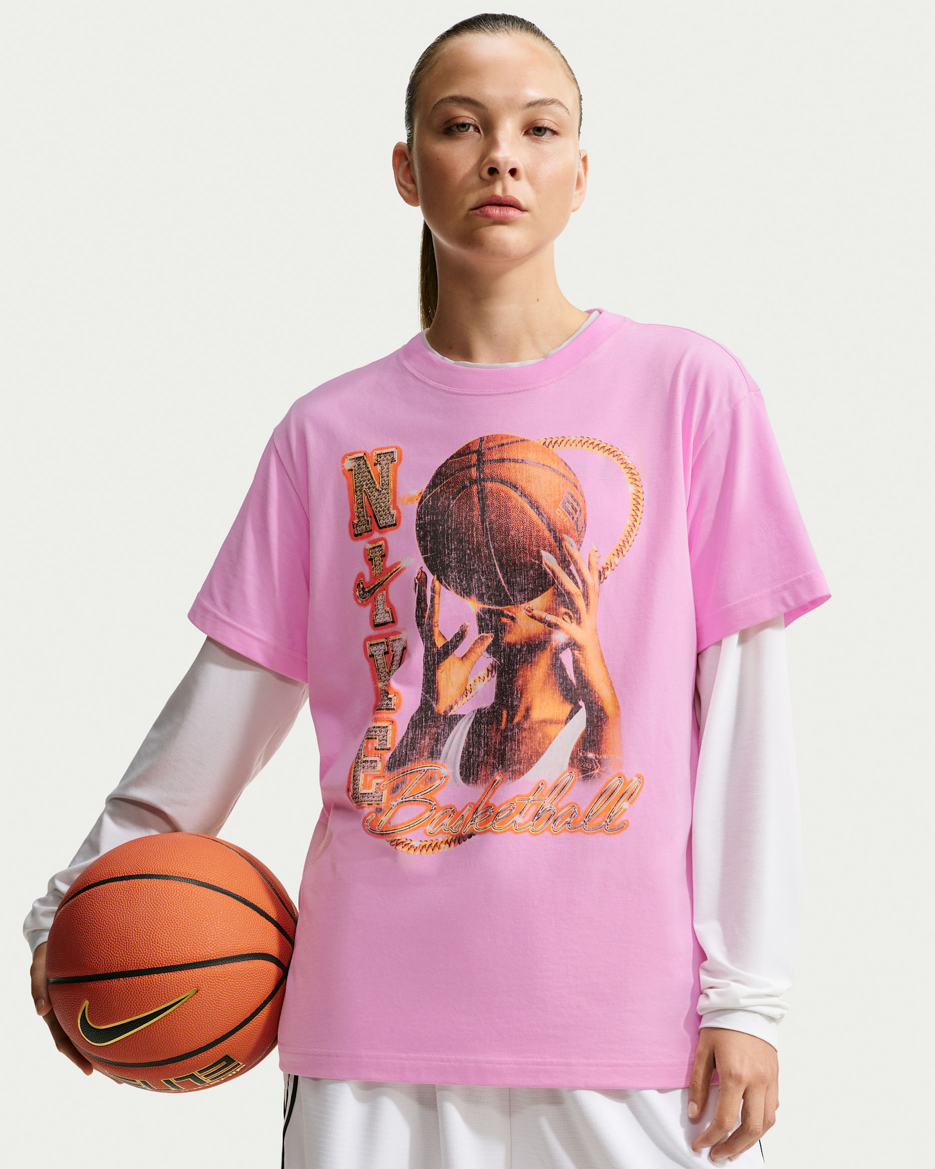 Playera de básquetbol para mujer Nike Classic - Rosa amanecer