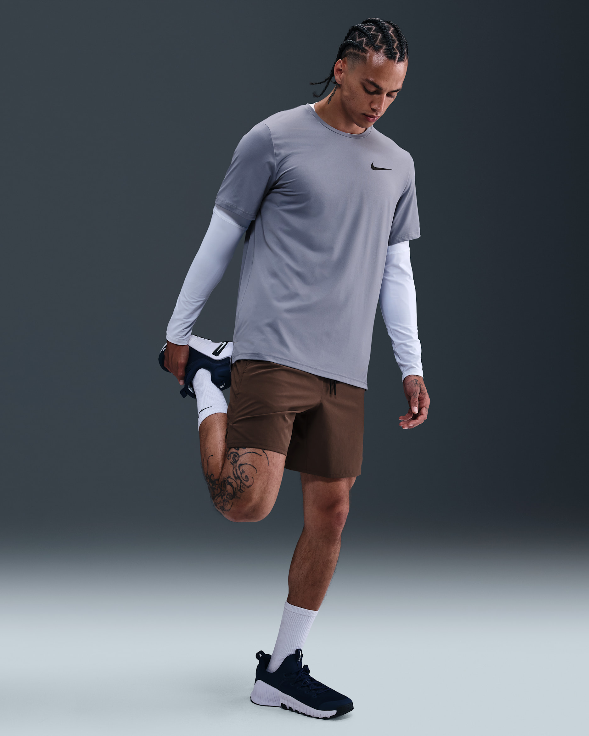 Nike Unlimited Men's Dri-FIT 18cm (approx.) Unlined Versatile Shorts - Baroque Brown/Black/Baroque Brown
