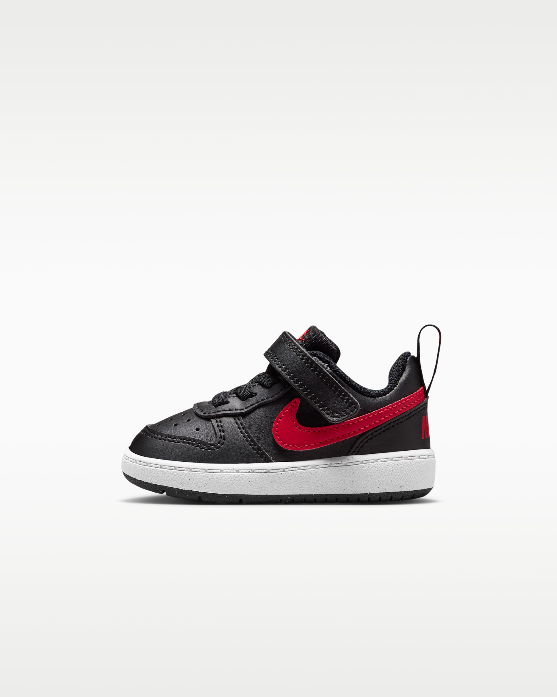 Nike Court Borough Low Recraft Baby/Toddler Shoes - Black/White/University Red
