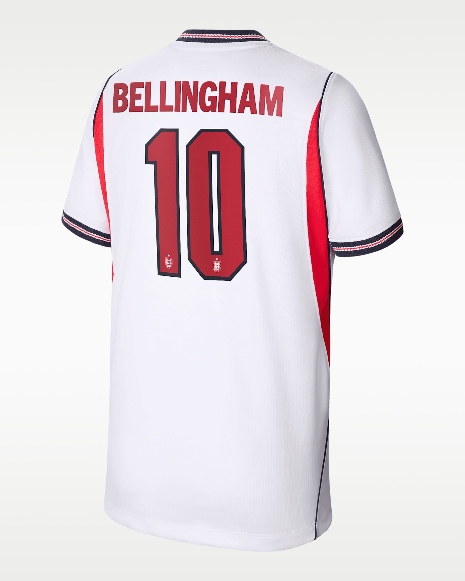 Jude Bellingham England National Team 2026 Stadium Home Big Kids' Nike Dri-FIT Soccer Jersey - White