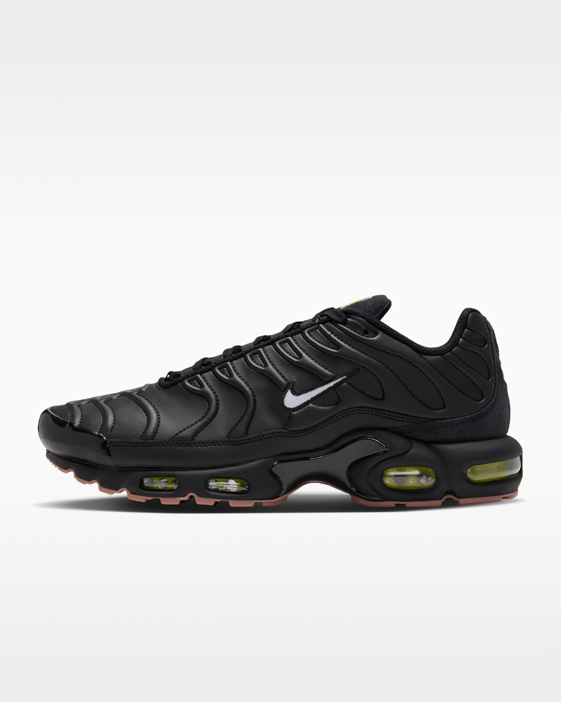 Nike Air Max Plus Men's Shoes - Black/Gum Medium Brown/Volt/White