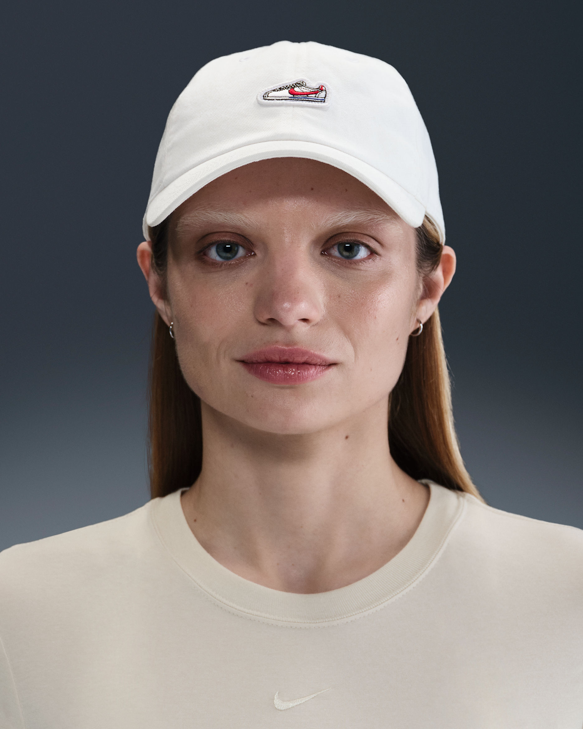 Nike Club Unstructured Cortez Patch Cap - White