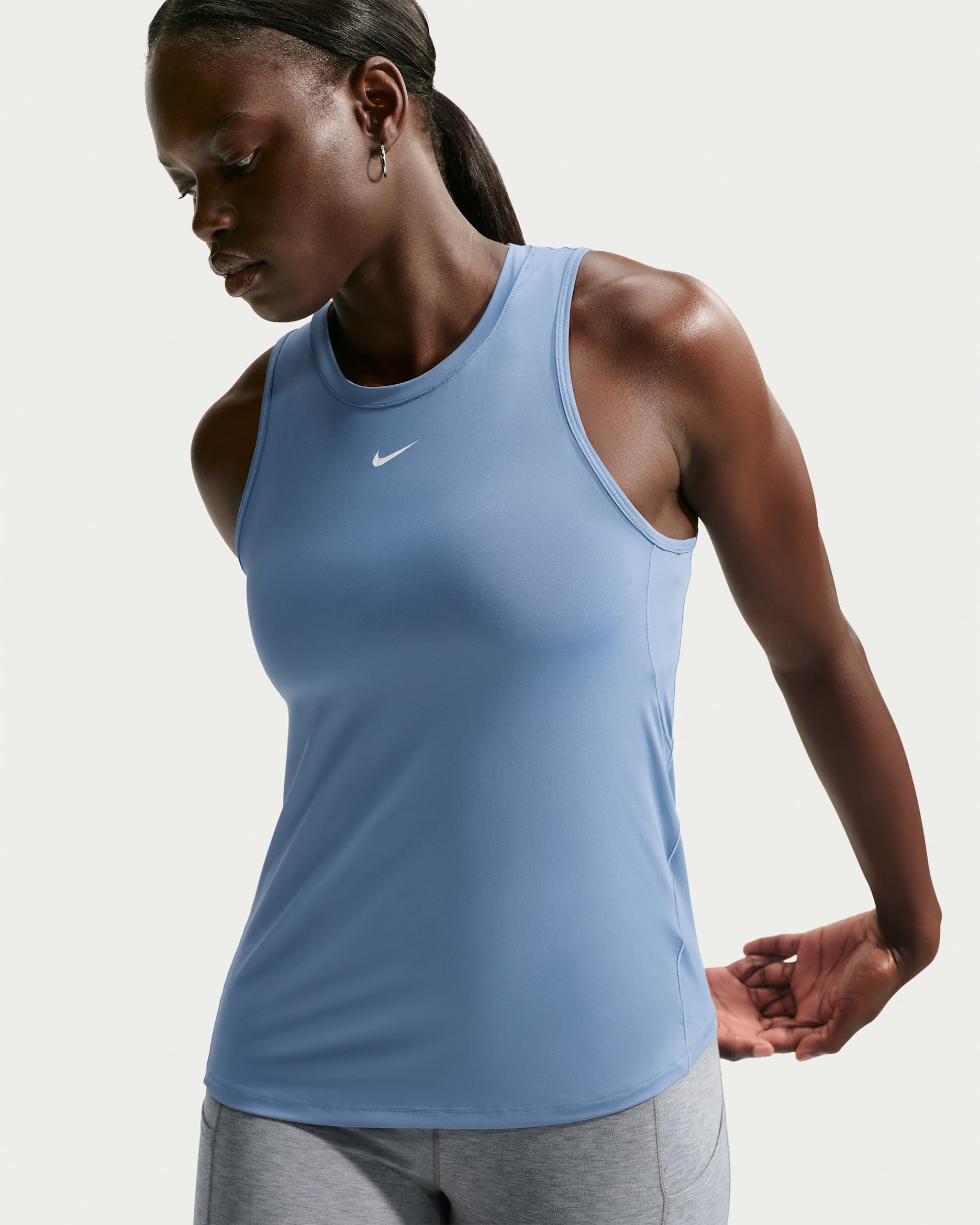 Nike One Classic Women's Dri-FIT Tank Top - Work Blue/White