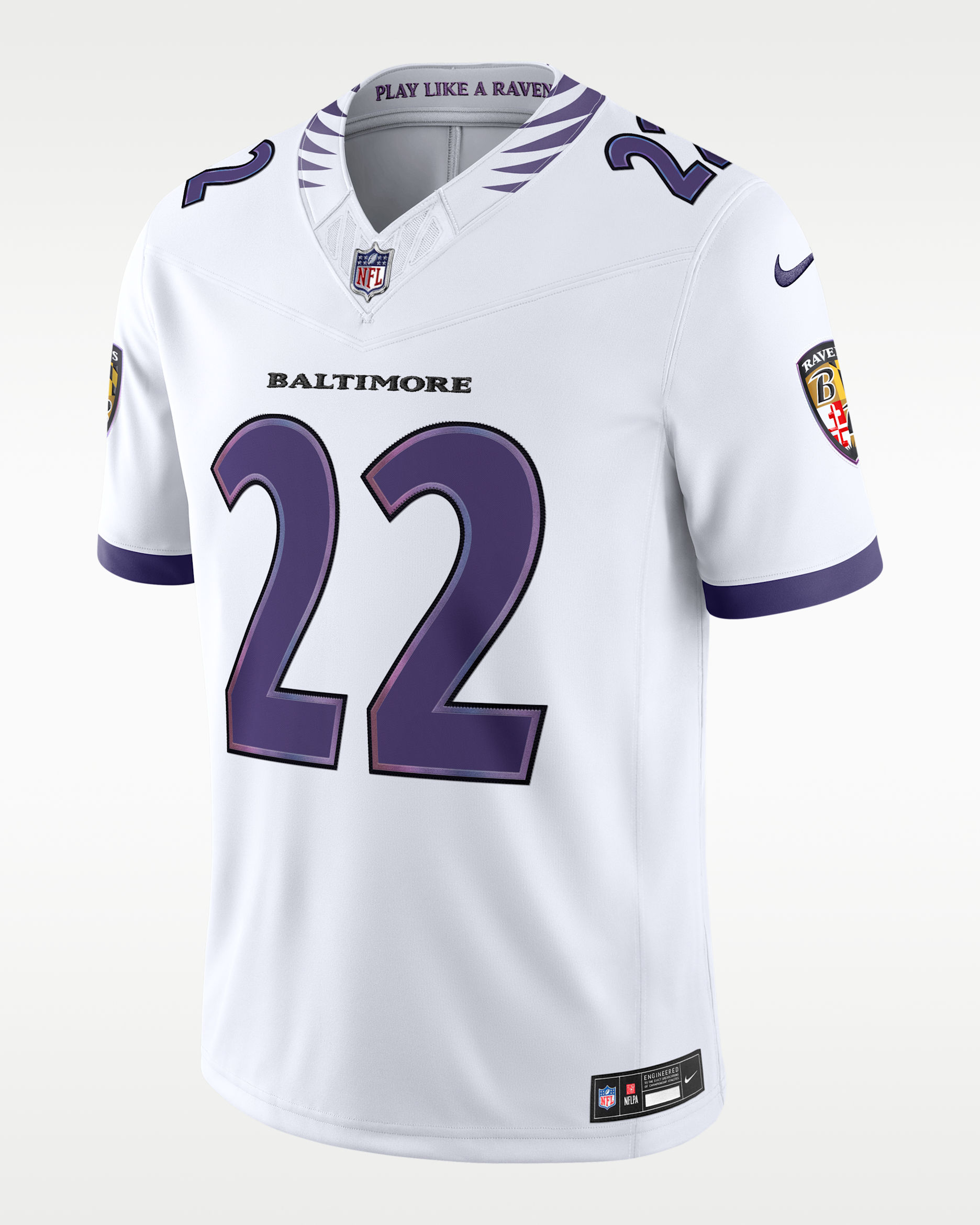 Derrick Henry Baltimore Ravens Men's Nike Dri-FIT NFL Limited Jersey - White