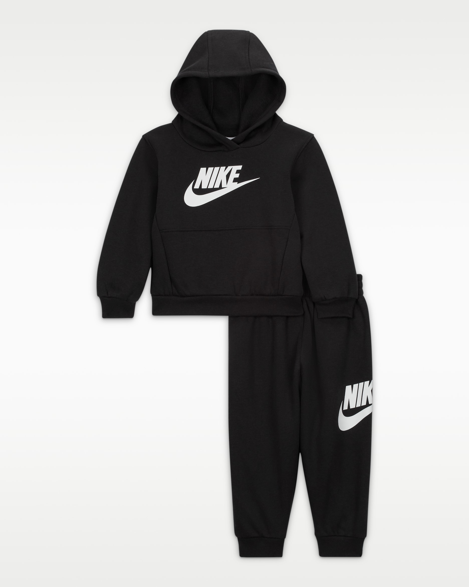 Conjunto de tejido Club Fleece de dos piezas para bebé (12 a 24 meses) Nike - Negro